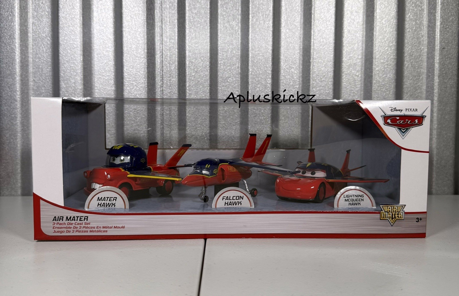 Disney Parks CARS Air Mater 3 Pack Die-Cast Set Lightning McQueen Falcon NEW