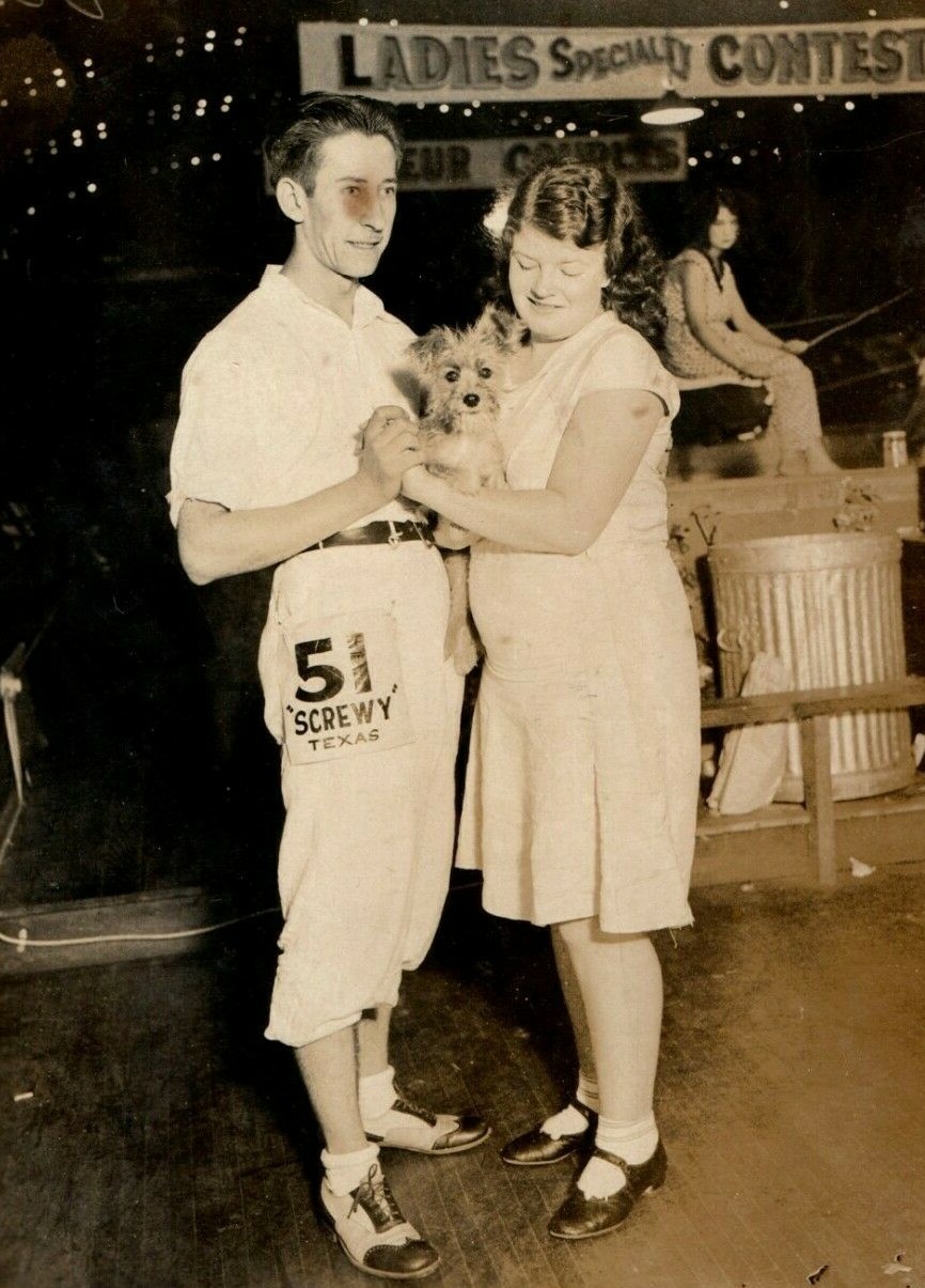 1928-30 Dance Marathon Competition Medium Photo Competitors Dancers Original #4