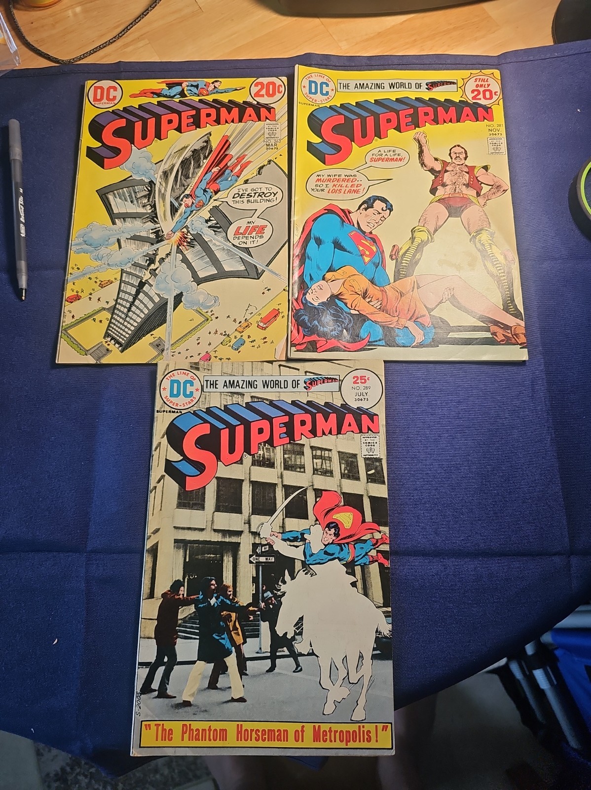 Superman Lot. Issues 262,281,289