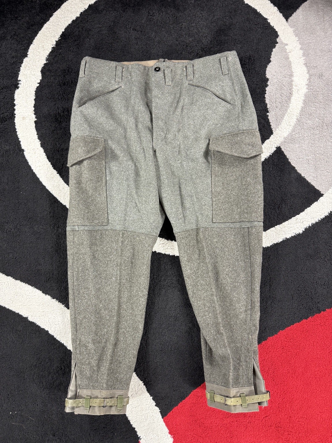 VINTAGE WW2 1941 Swedish Military M39/M58 Wool Field Trousers Cargo Pants 38x30