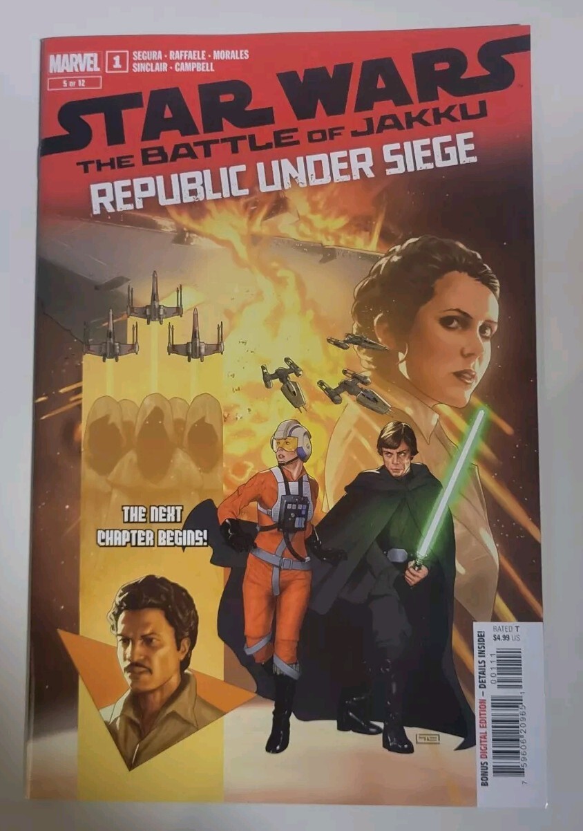 🔑STAR WARS: BATTLE JAKKU - REPUBLIC UNDER SIEGE #1 01/2025 VF+ MARVEL COMICS