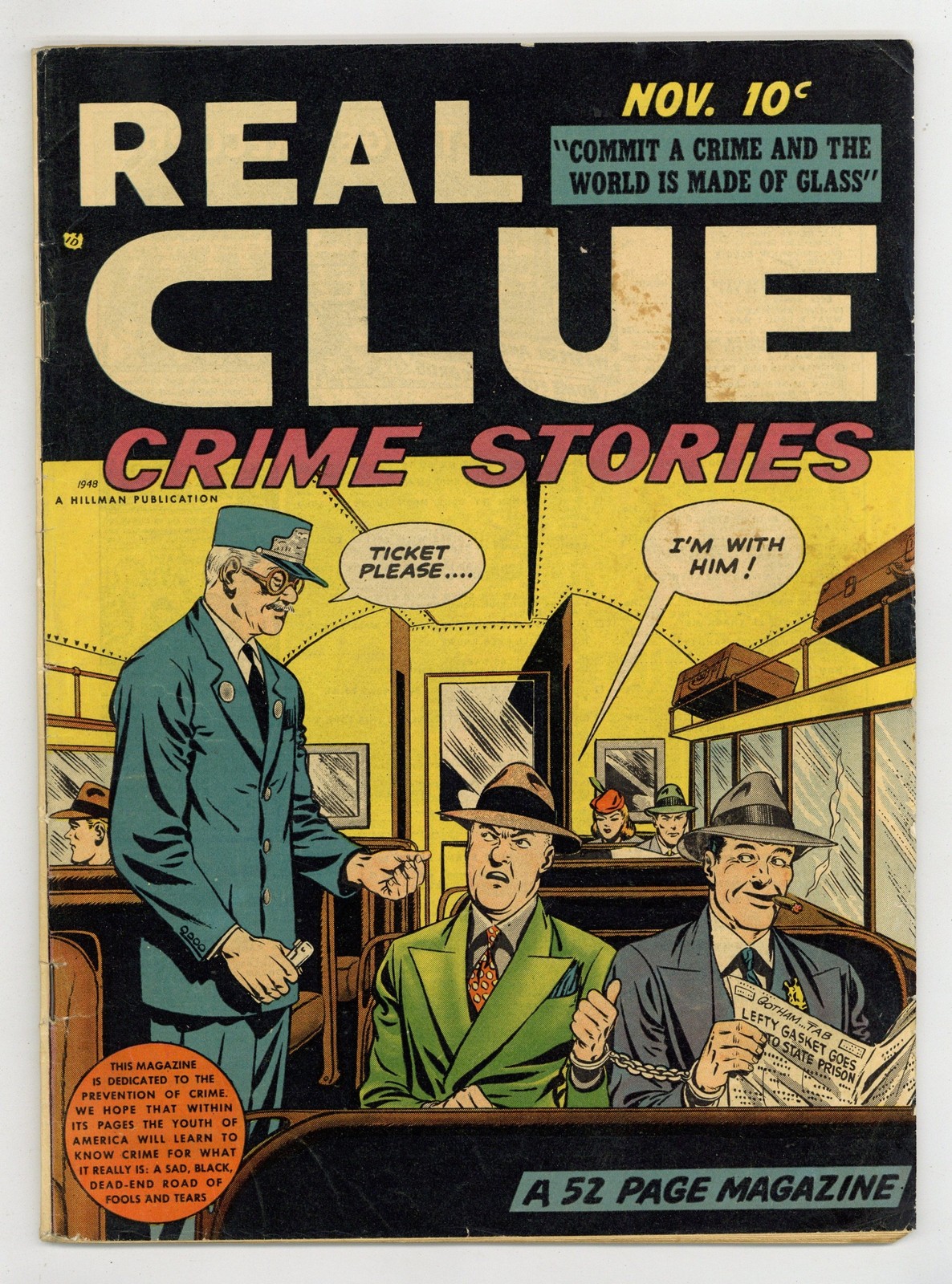 Real Clue Crime Stories Vol. 3 #9 VG- 3.5 1948