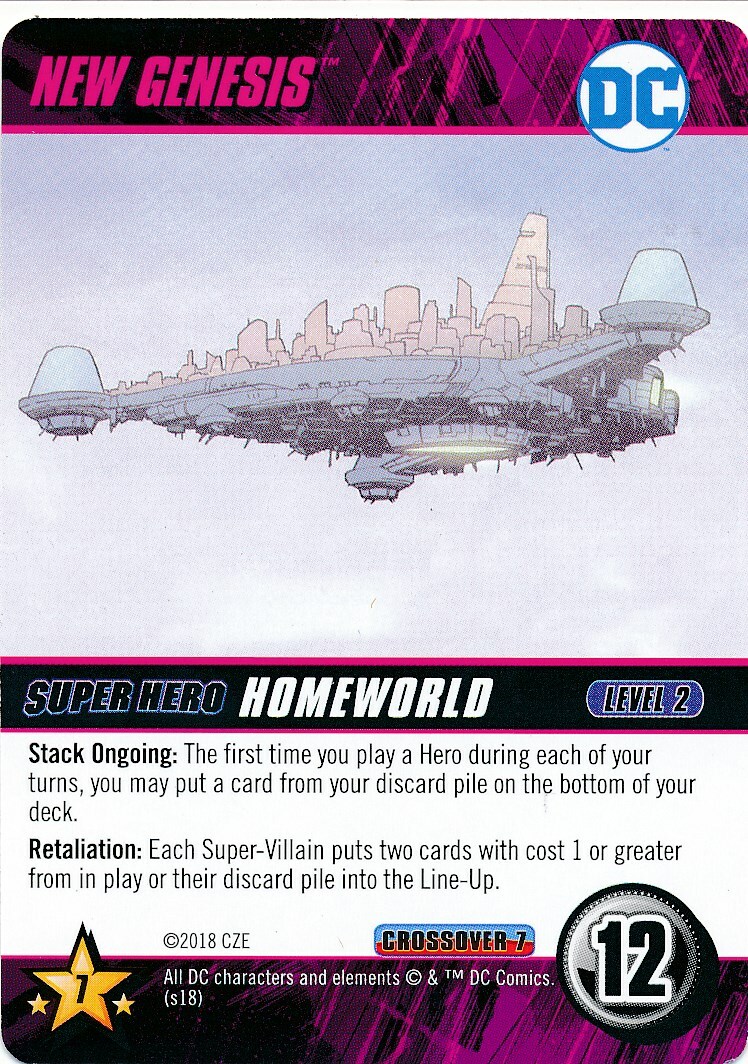 NEW GENESIS DC Comics Deck Building Game NEW GODS HOMEWORLD LEVEL 2