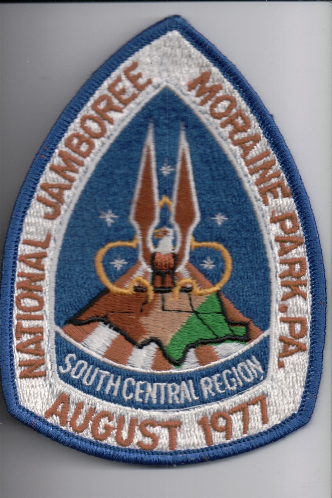 1977 National Jamboree Southcentral Region patch (Blue)
