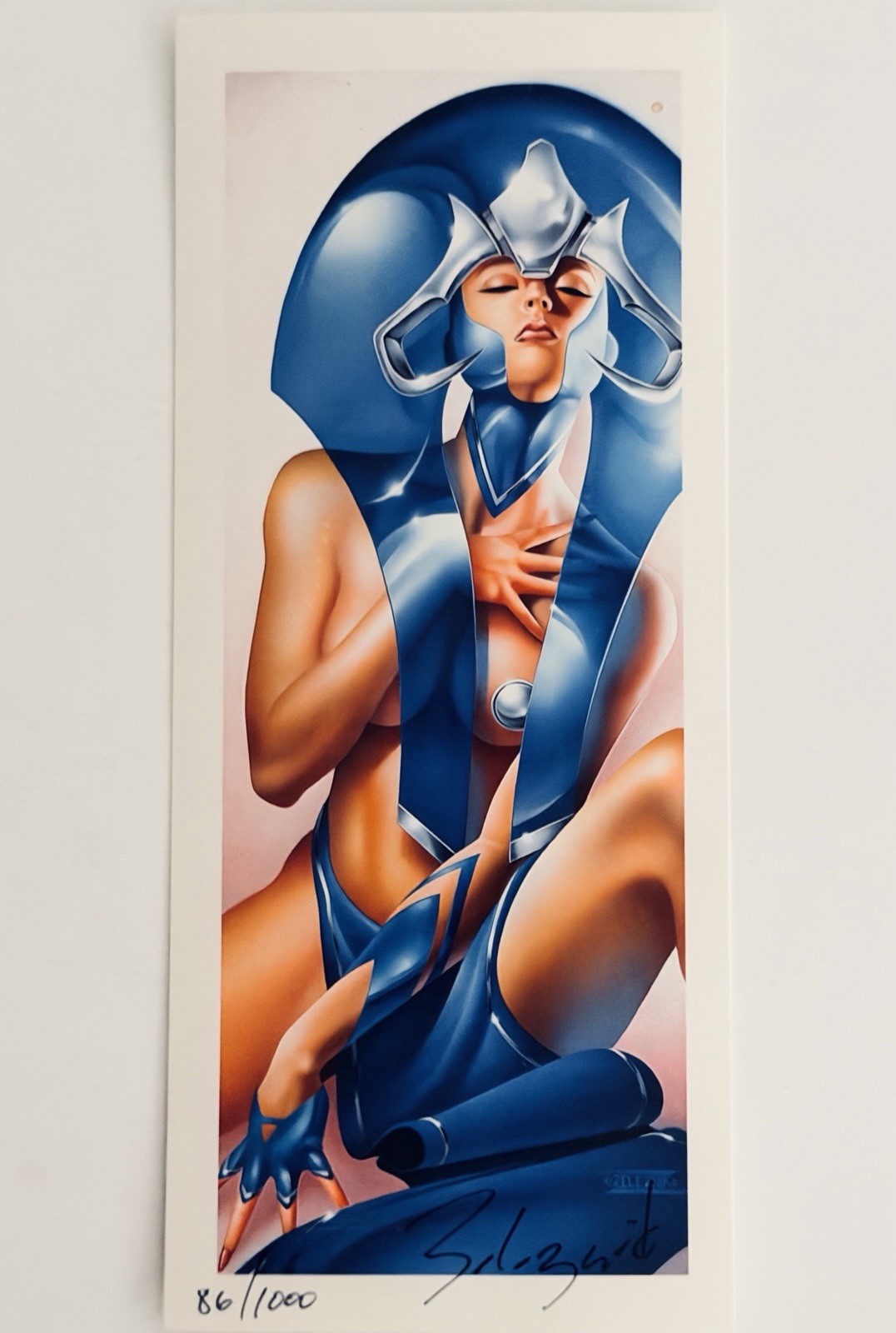 Vertical Curvz: Thaylo (1994) - Original 4x8 Art Print Signed John Zeleznik +COA