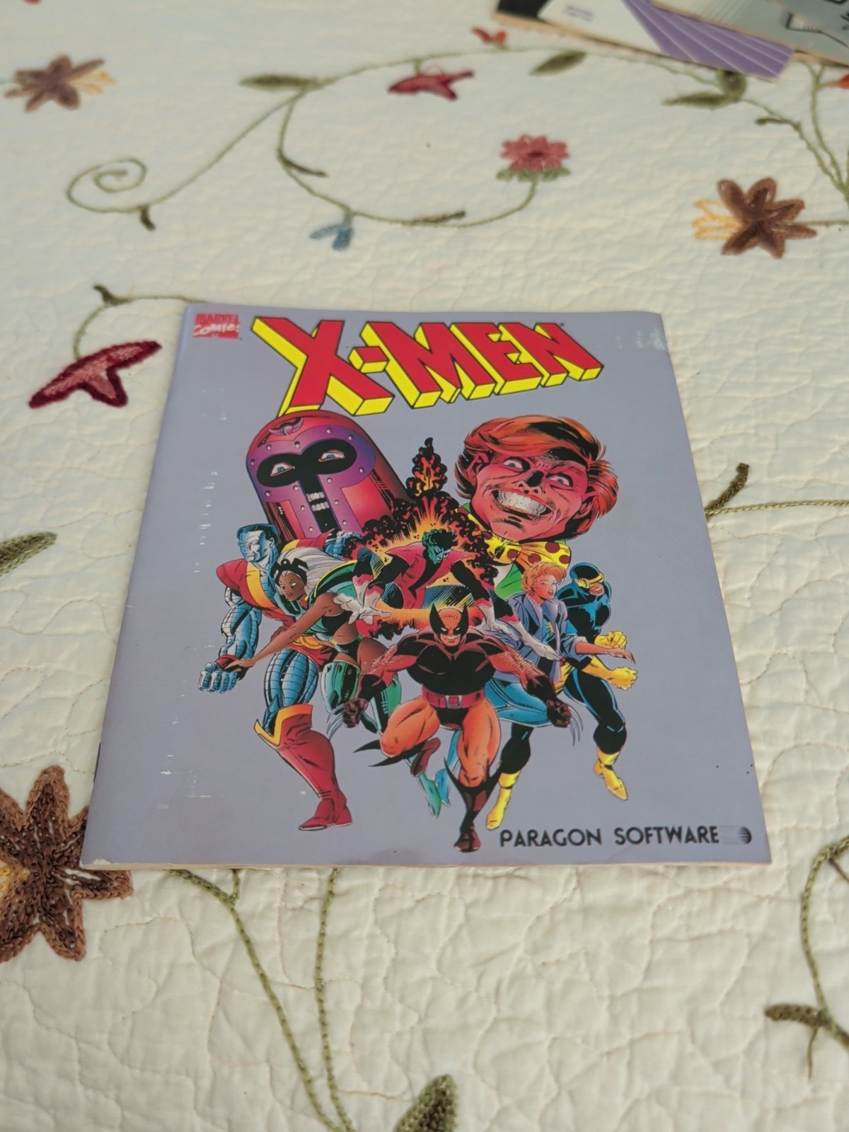 X-Men Madness in Murderworld manual and supplement Commodore 64