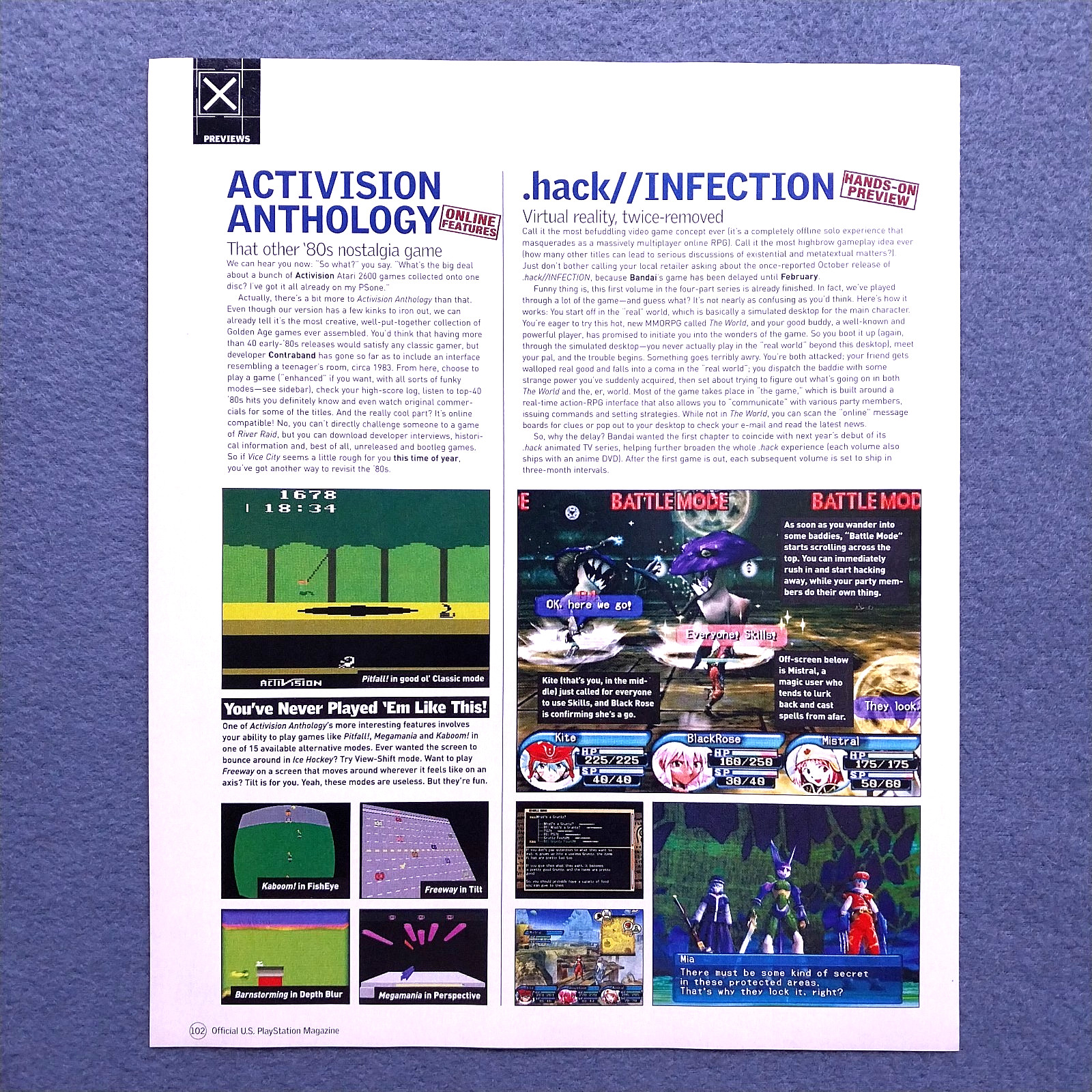 2002 Hack Infection Game Vintage Print Ad Hands on Preview Article Page 