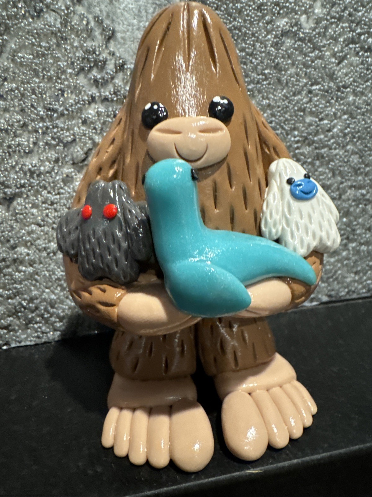 Cryptid, Bigfoot holding cryptid toys So cute