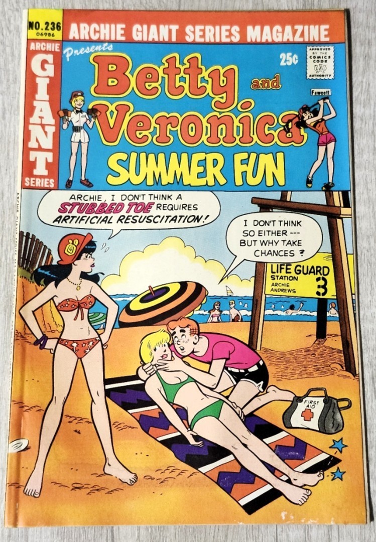 Betty and Veronica Summer Fun #236 - Archie Giant Series - Dan DeCarlo Cover