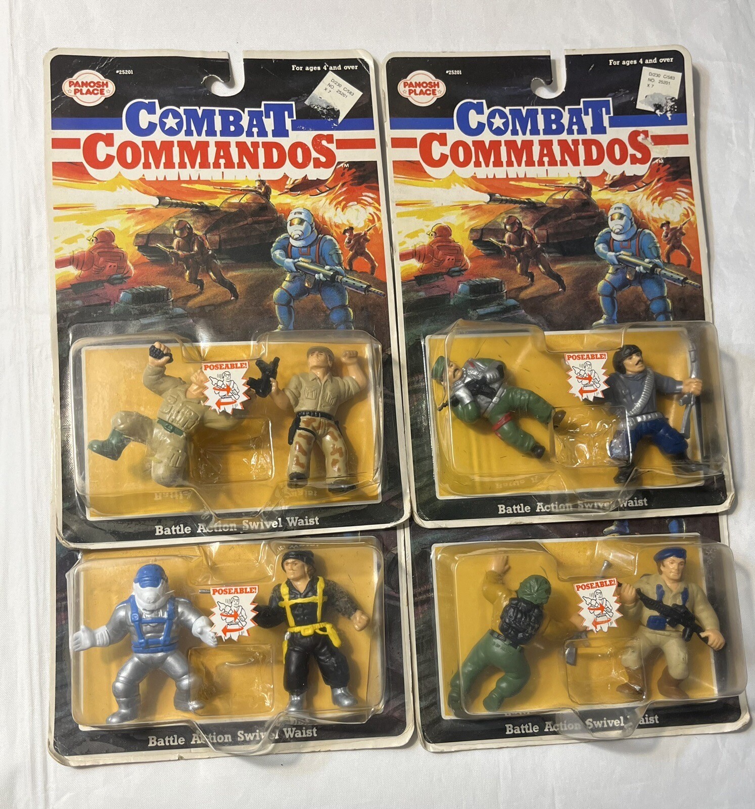 Vintage Combat Commandos 1987 Panosh Place Action Figure 2.5
