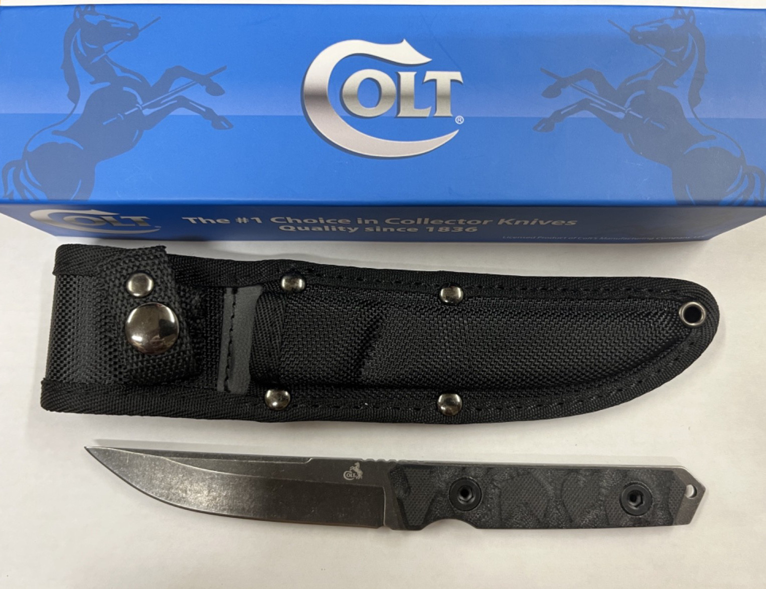 RARE/DISCONTINUED COLT CT673 Yoroidoshi Fixed Blade Knife with Sheath-New in box