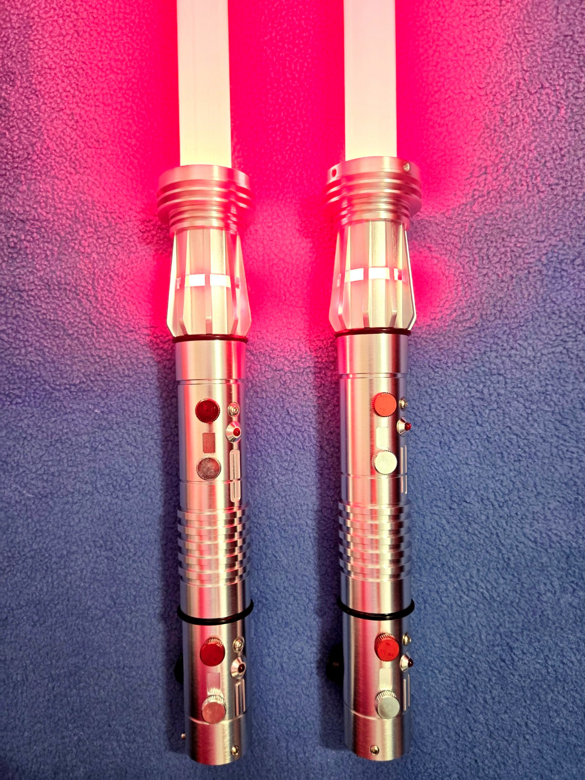 Darth Maul Lightsaber Staff Installed With xRGB Starwars Replica Dueling Saber