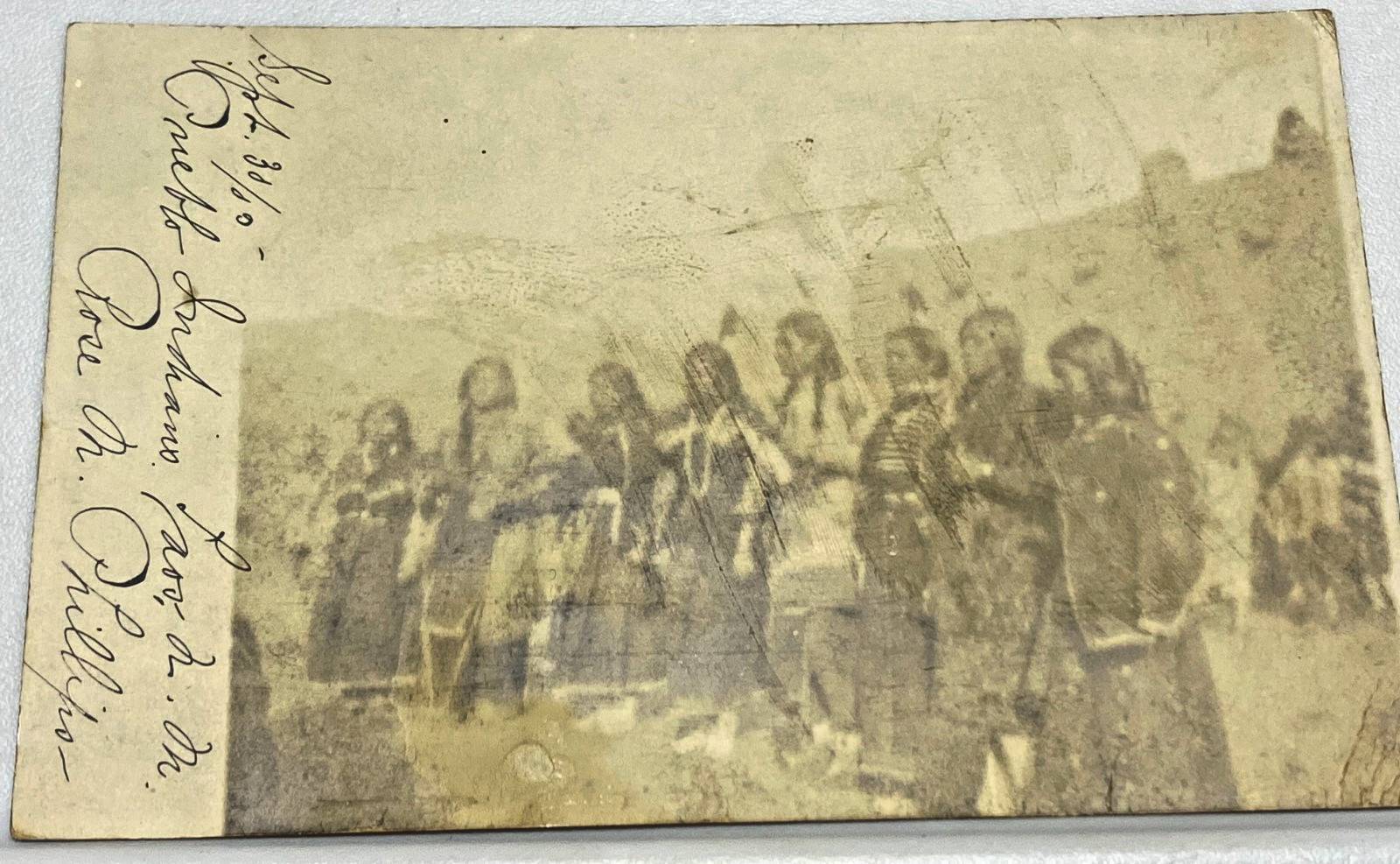 September 30 1910 RPPC Taos Pueblo San Geronimo Day Bert Geer Phillips Wife Rose