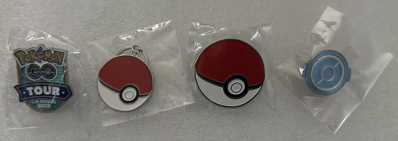 Pokemon Go Kalos Tour 2026 Los Angeles Limited Ed Collectible Pin & Keychain Set