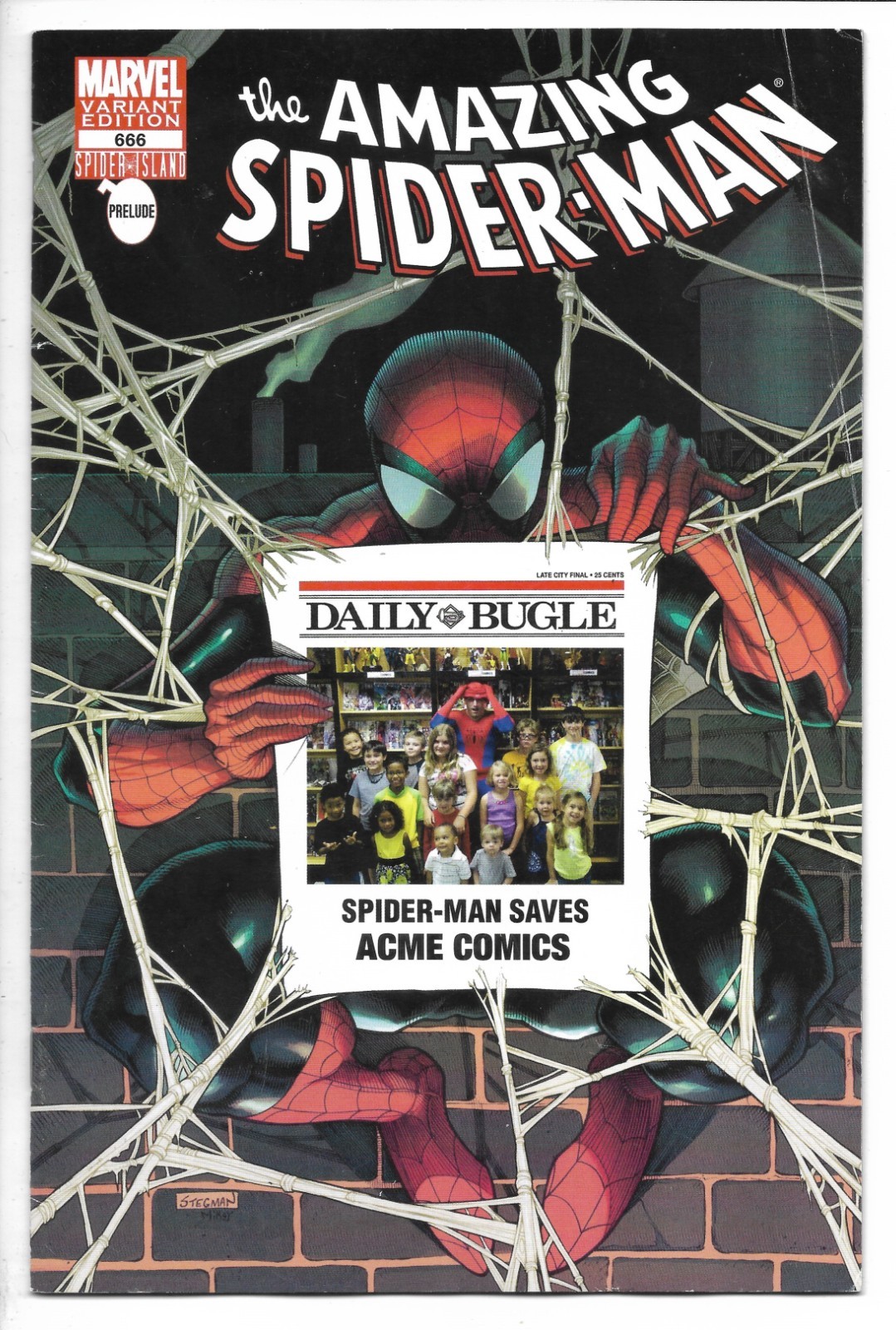 Amazing Spider Man # 666 / Acme Comics Daily Bugle Retailer Variant / 2011
