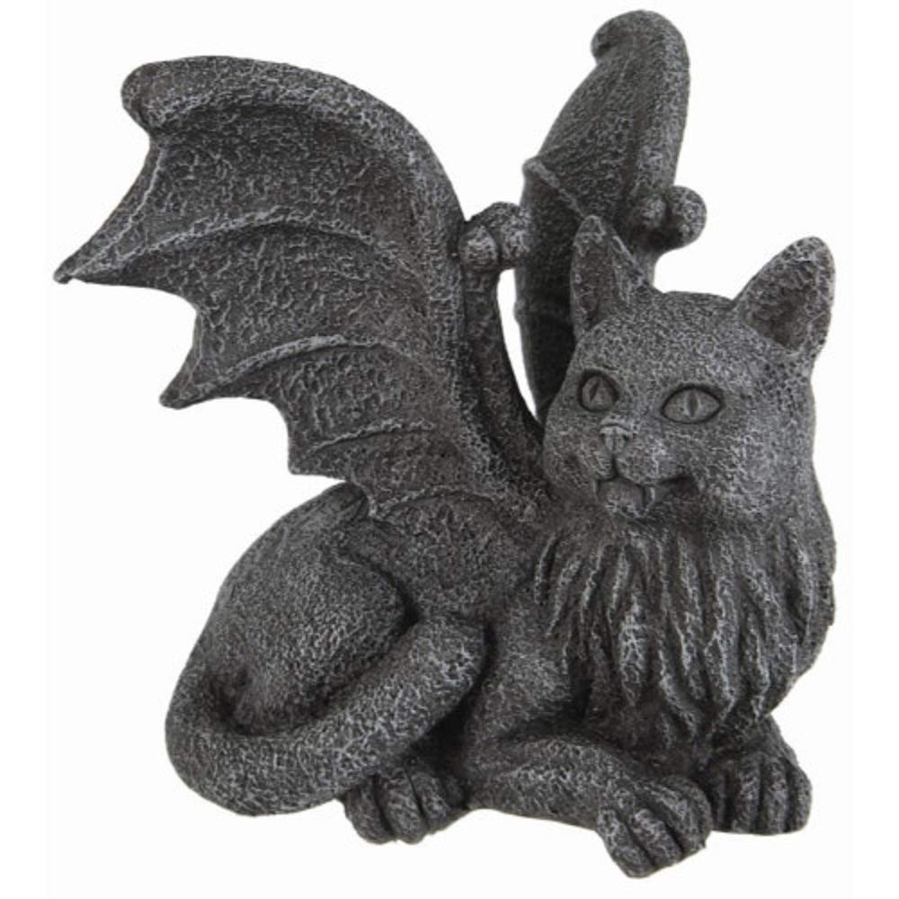 Pacific Trading Cat Gargoyle PC Computer Topper Figurine New, Gray