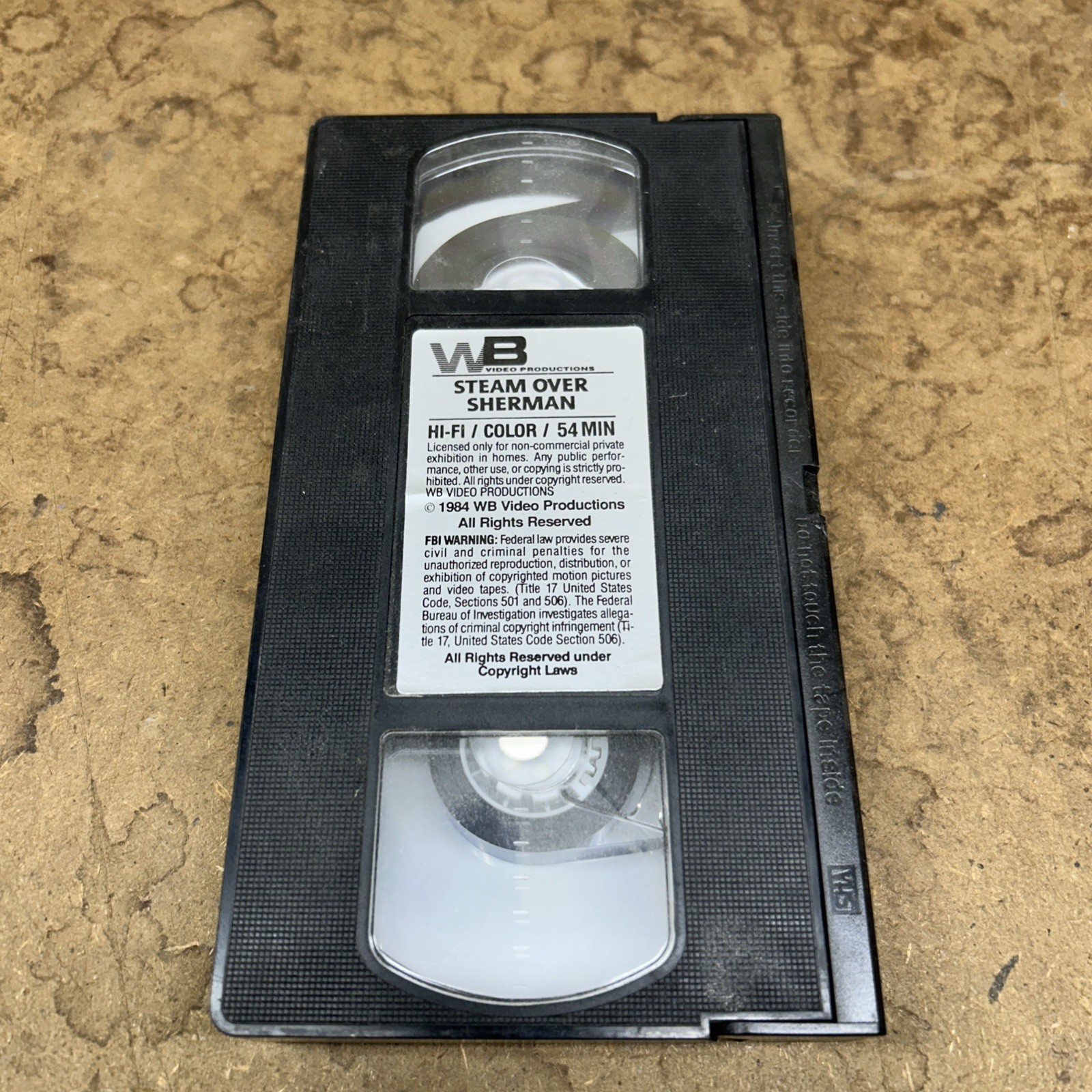 Steam Over Sherman 1984 Railroad VHS Vintage Rare HTF No Case