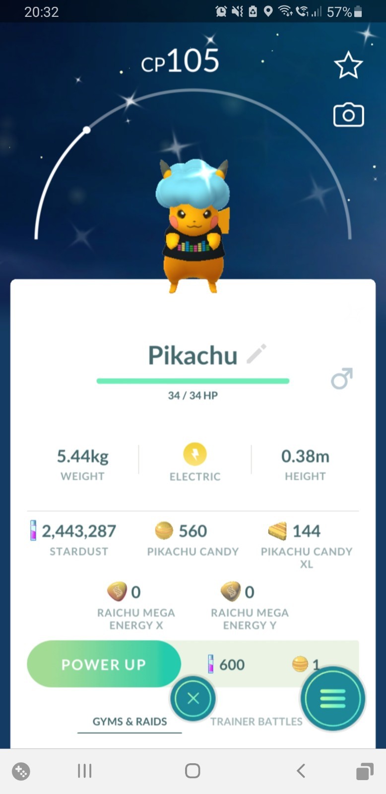 ⚡Shiny (Dazzling) Pikachu Malaysia Wig Pokemon GO⚡Exchange or PTC