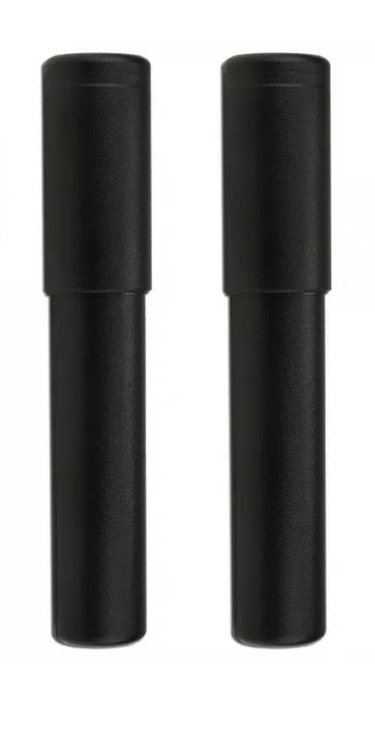 2 Pack Black 52 Ring Gauge Adjustable Size Cigar Case - Crash Proof Cigar Tube