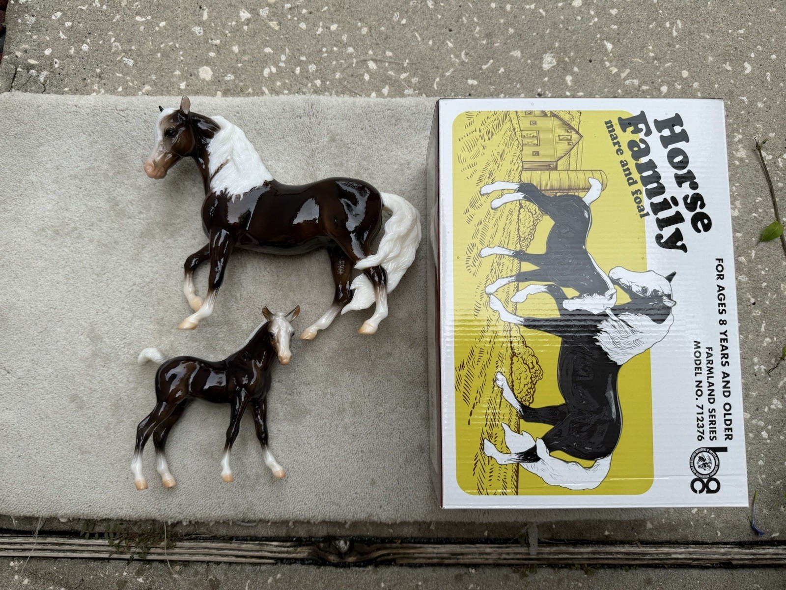 RARE Breyer Horse Vintage Club #712376 Dusk & Dawn Charcoal Marabella Amber Set