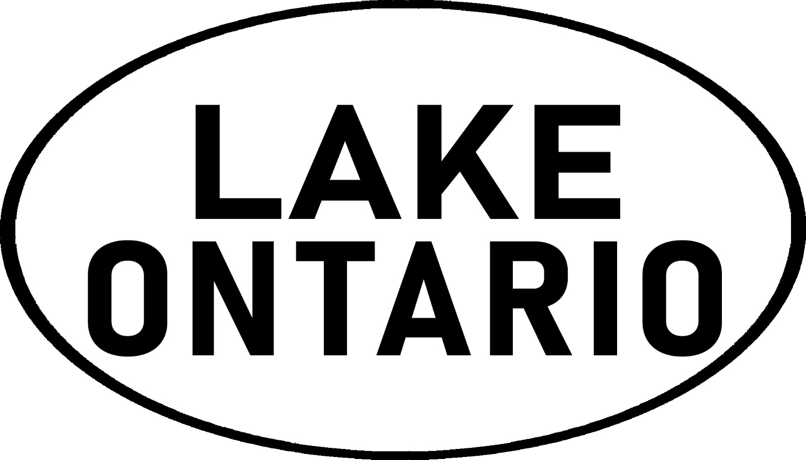 Lake Ontario Oval Sticker 4x7