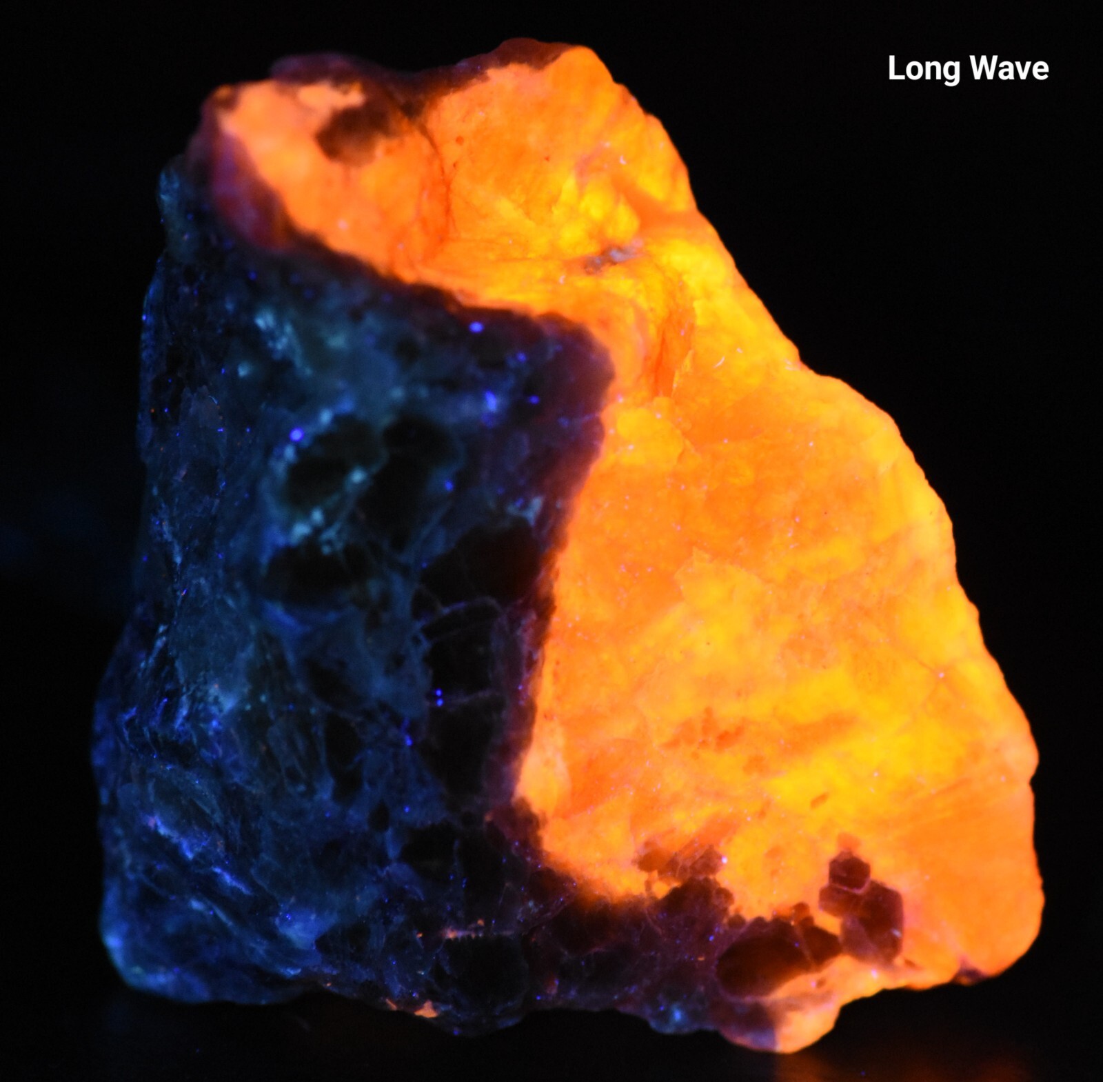 152 CT Fluorescent Phosphorescent SHARP COLOR CHANGE Hackmanite with Phlogopite