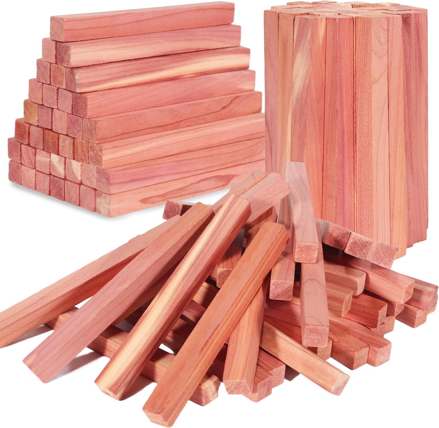 UNIVIVO Cedar Blocks for Clothes Storage, 100% Aromatic Red Cedar Wood Sticks Ch