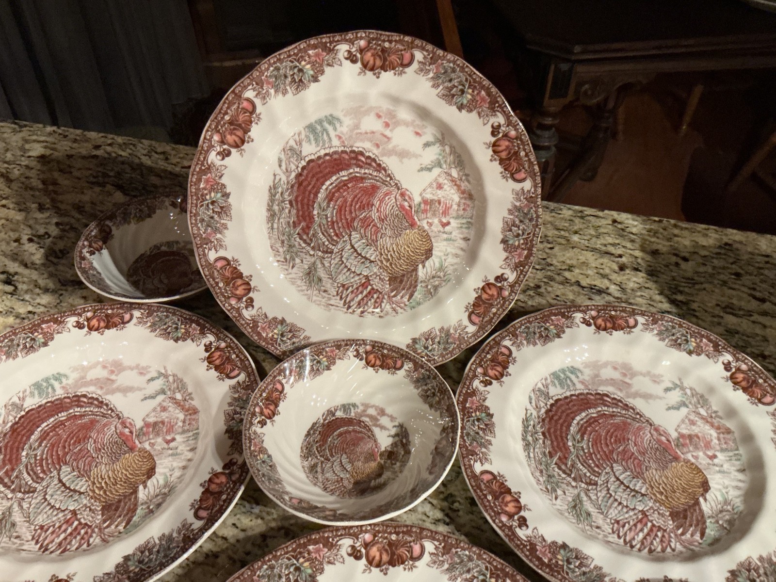Johnson Bros. Autumn Monarch Dinner & Bowls (8)