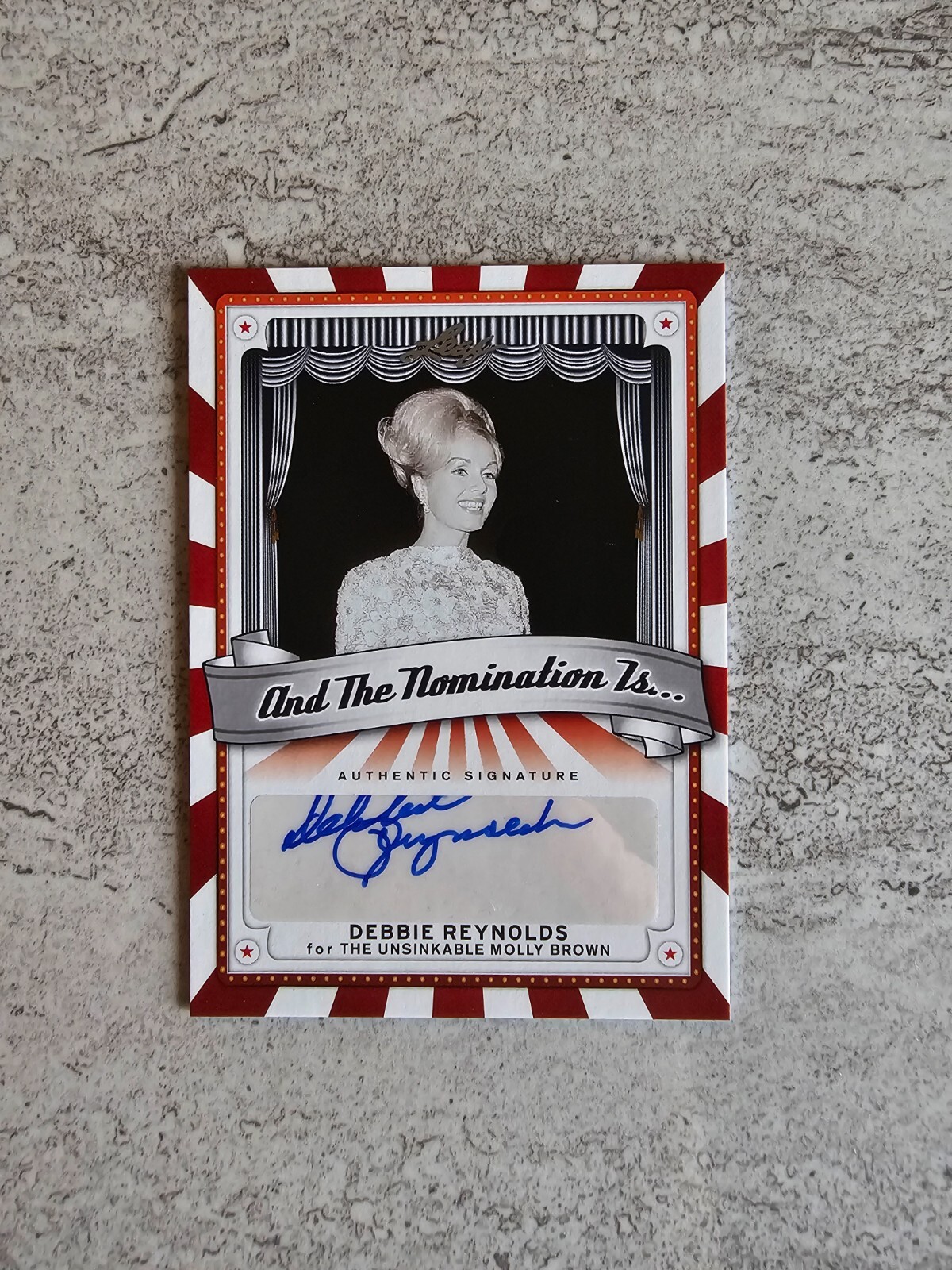 2013 Leaf And The Nomination Is... Debbie Reynolds Autograph Card