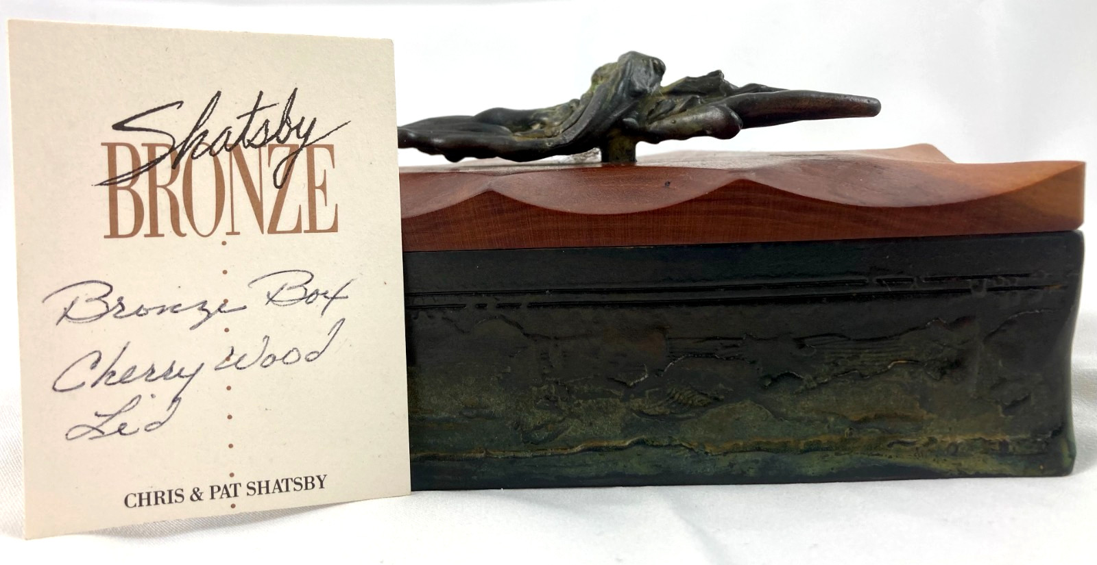 EXTREMELY RARE 1990s SHATSBY Signed Bronze Box - EXCELLENT CONDITION 