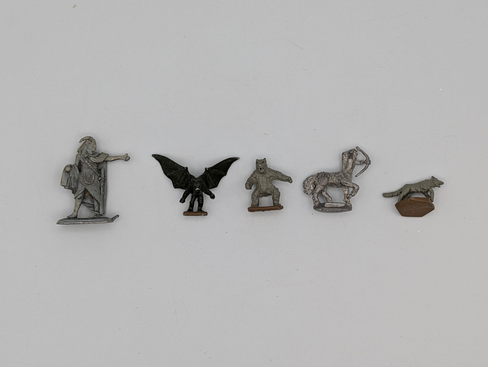 Lot of 5 Miniature Metal Figurines