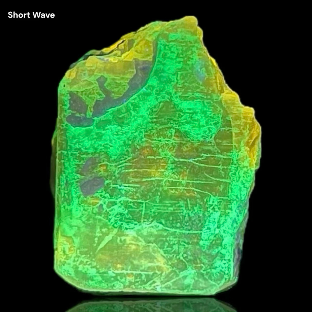 166 Ct. Rare Fluorescent Apatite Crystal W/Hyalite From SKARDU, PAKISTAN
