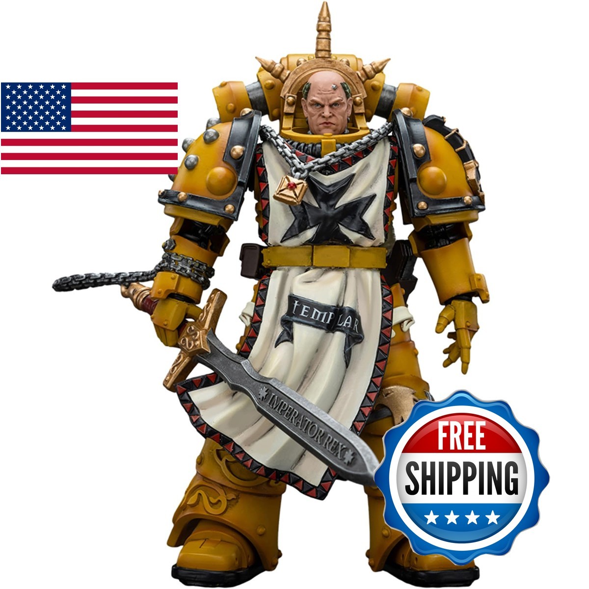 JOYTOY Warhammer 40k Imperial Fists Sigismund 1/18 Action Figure