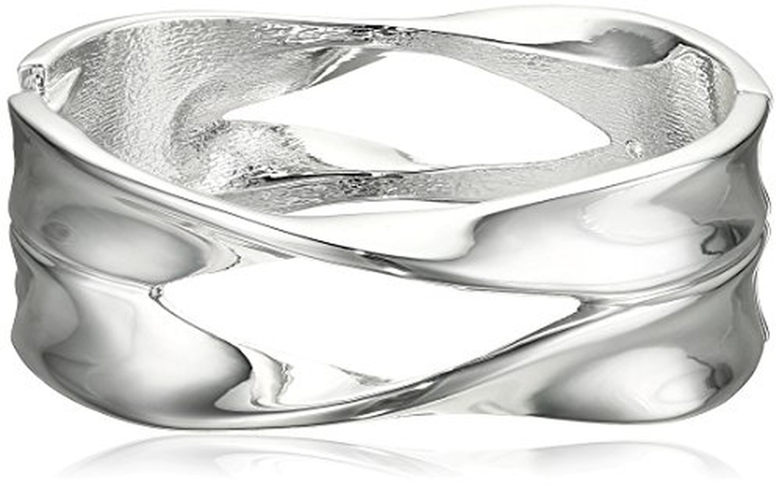 Robert Lee Morris Sculptural Cut-Out Hinged Bangle Bracelet