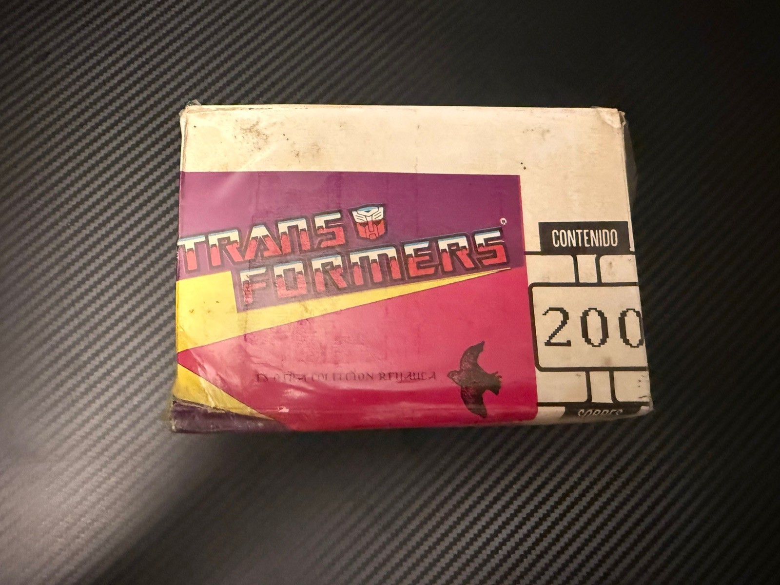 1985 REYAUCA TRANSFORMERS SEALED UNOPENED STICKER BOX- VENEZUELA VERY RARE 