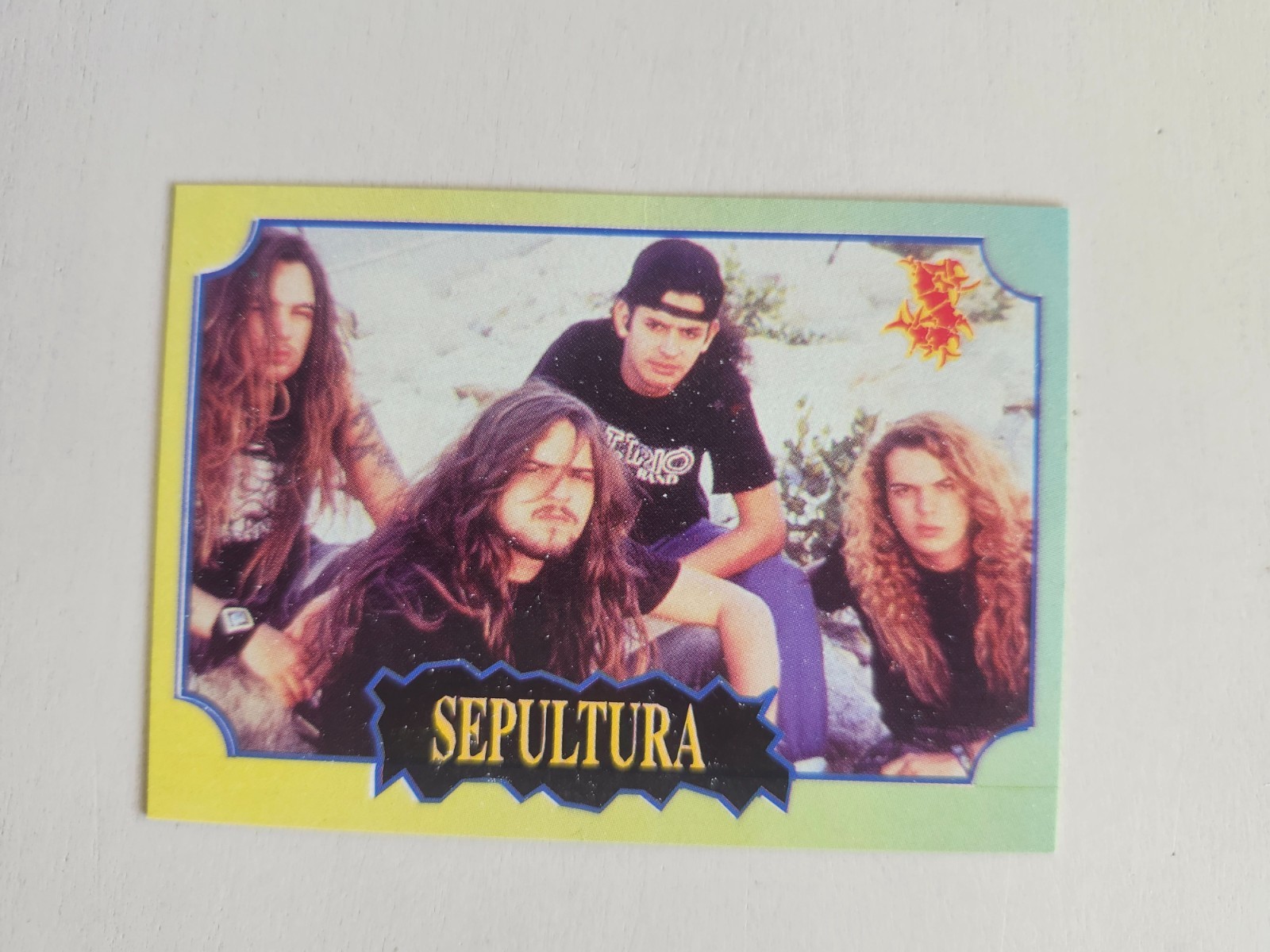 Sepultura RARE Vintage 1997 Ultra Figus Rock Card Metal Max Calavera Brazil COOL
