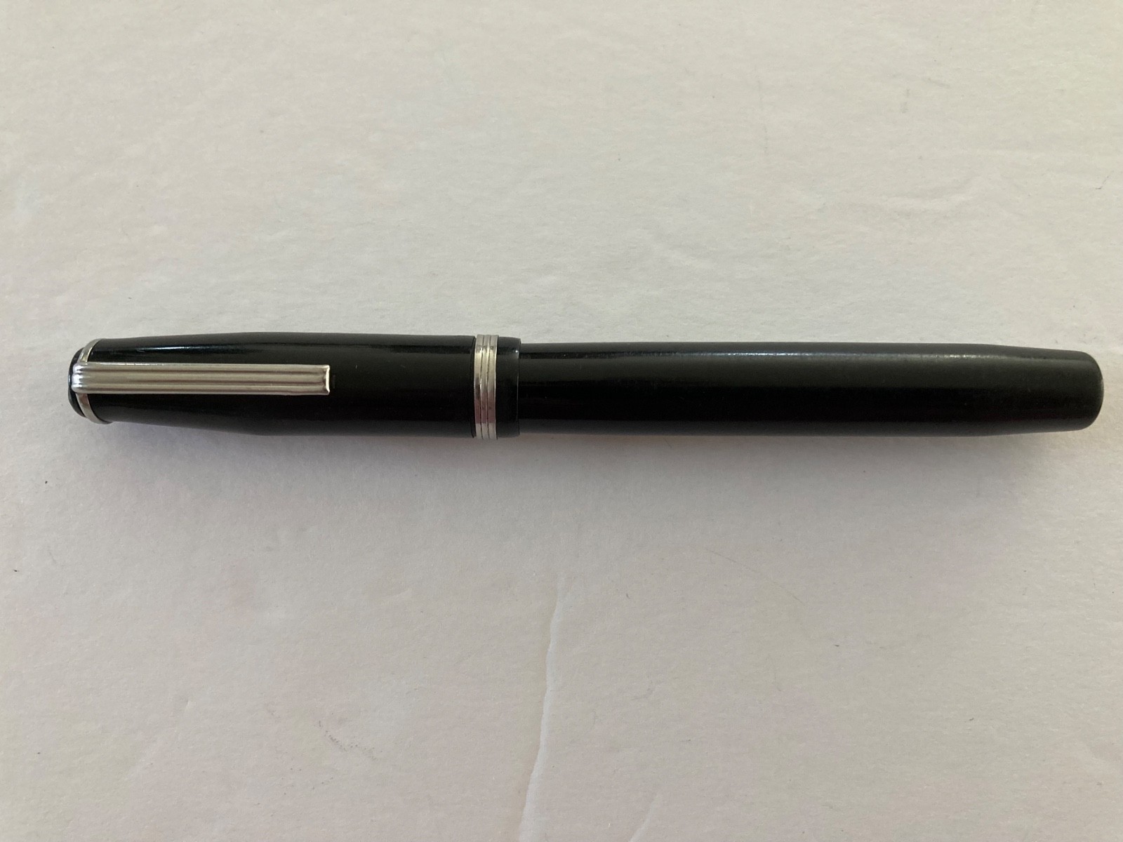 Vintage Esterbrook Black Fountain Pen Nib 1550 Made U.S.A. For Parts or Repair