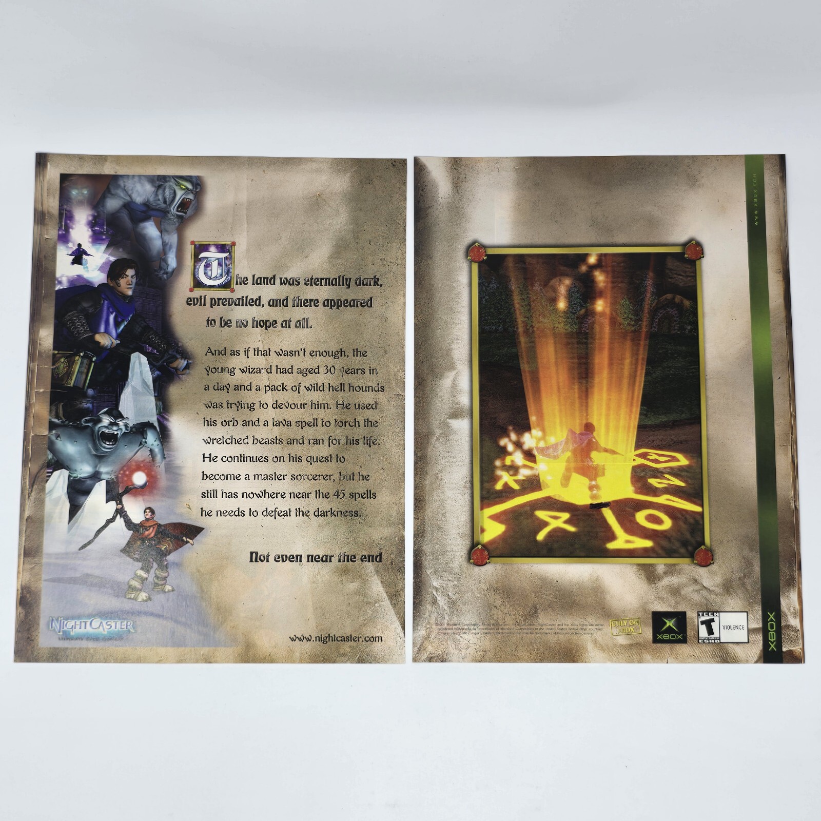 Night Caster Microsoft Xbox Near the End Print Ad/Poster Official Promo Art