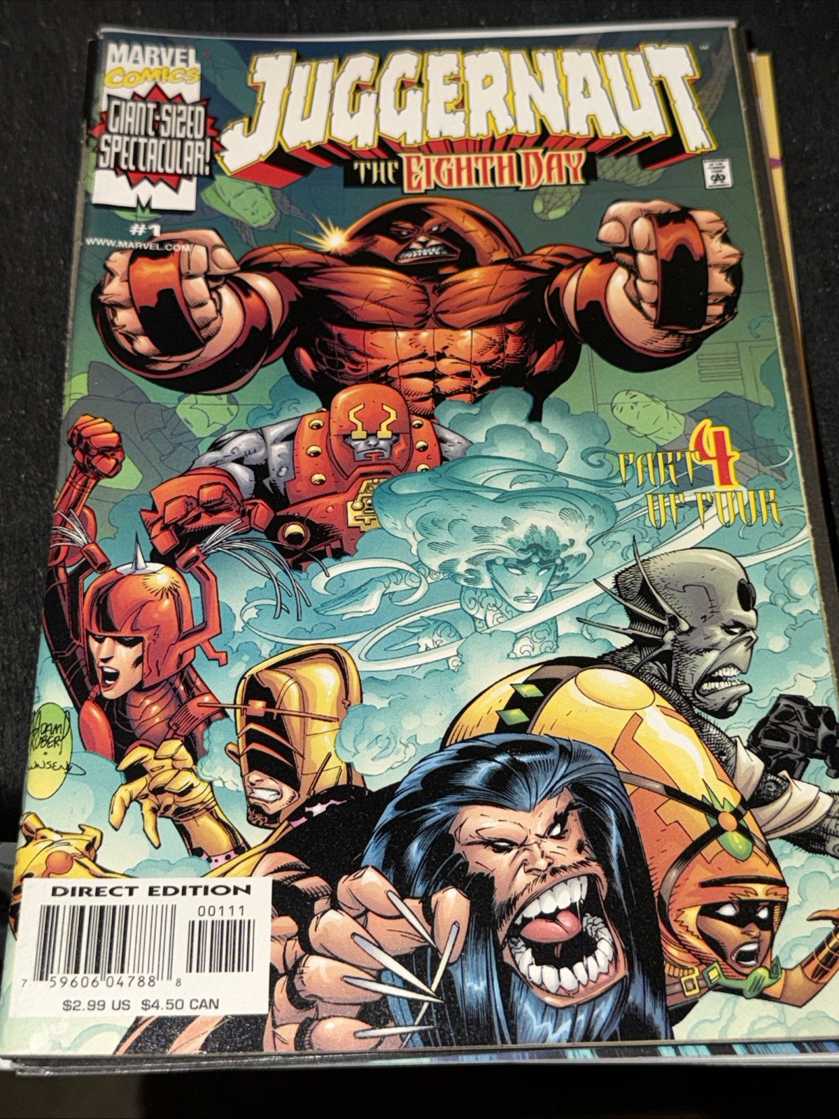 JUGGERNAUT: The Eighth Day #1 Giant Size Book + Adam Kubert, NM, 1999 Marvel