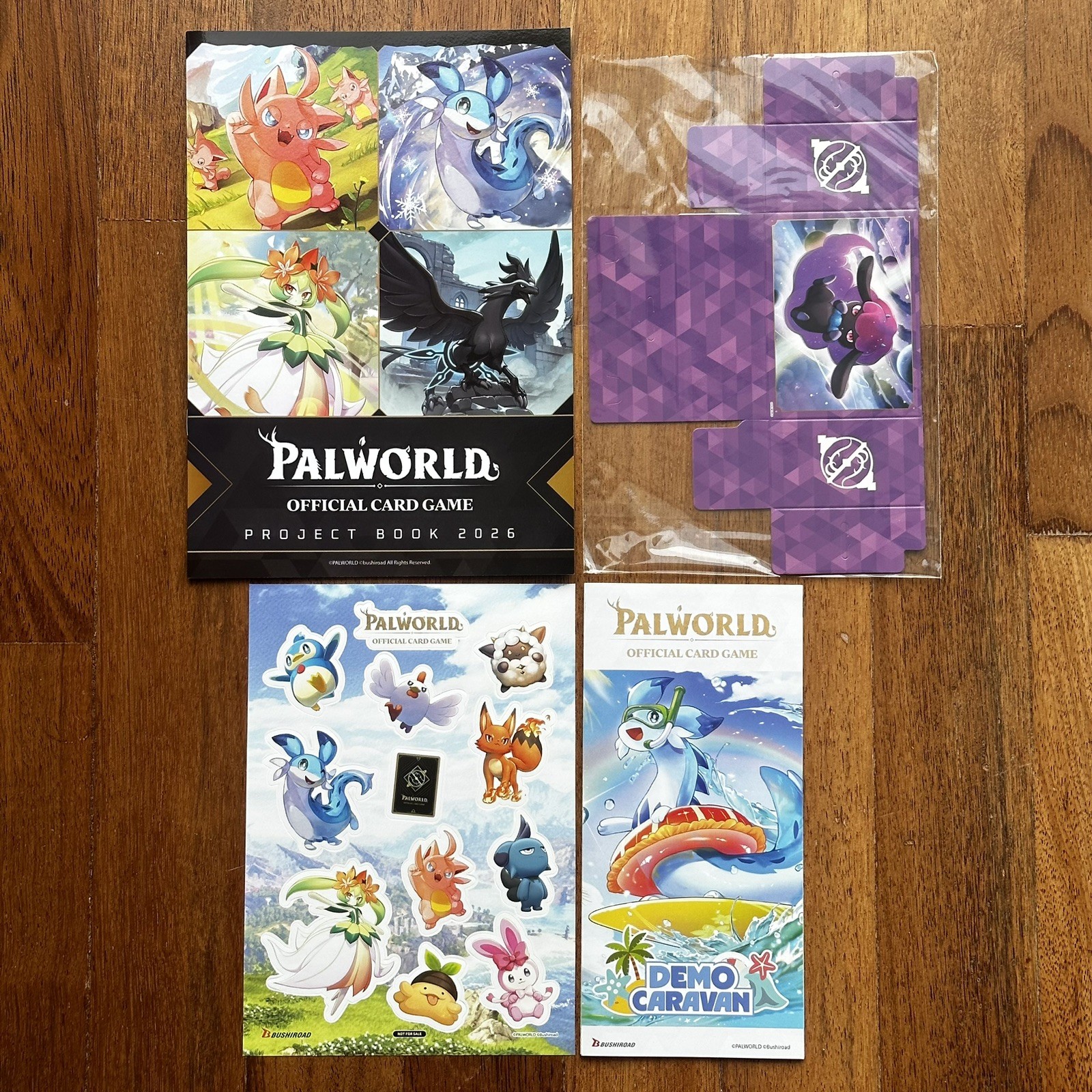 Palworld OCG Event Exclusives - Stickers | Book | Deck Box | Brochure (English)