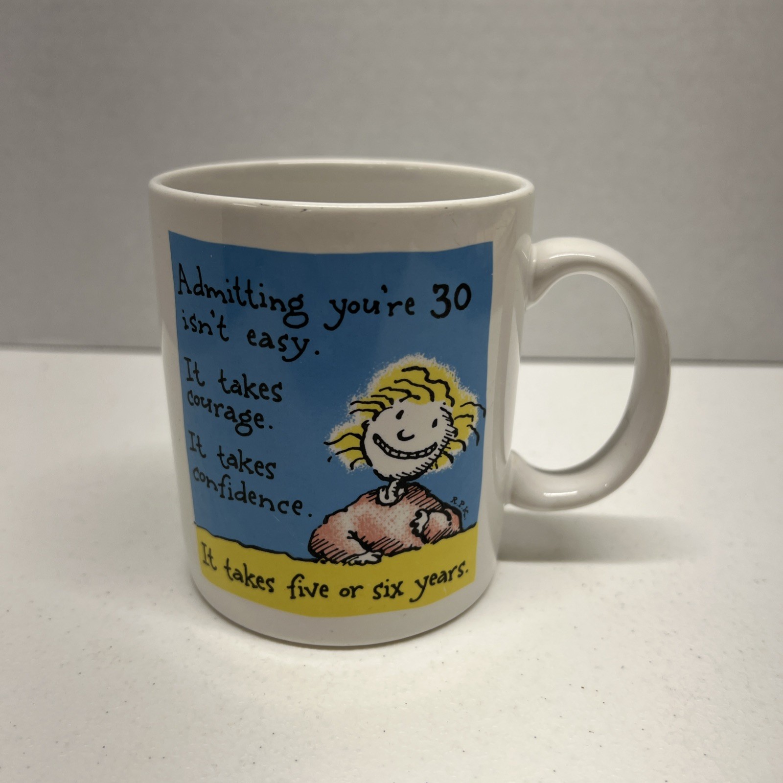 Vintage - 1988 SHOEBOX GREETINGS Hallmark Mug - Admitting you\'re 30 Isn\'t easy