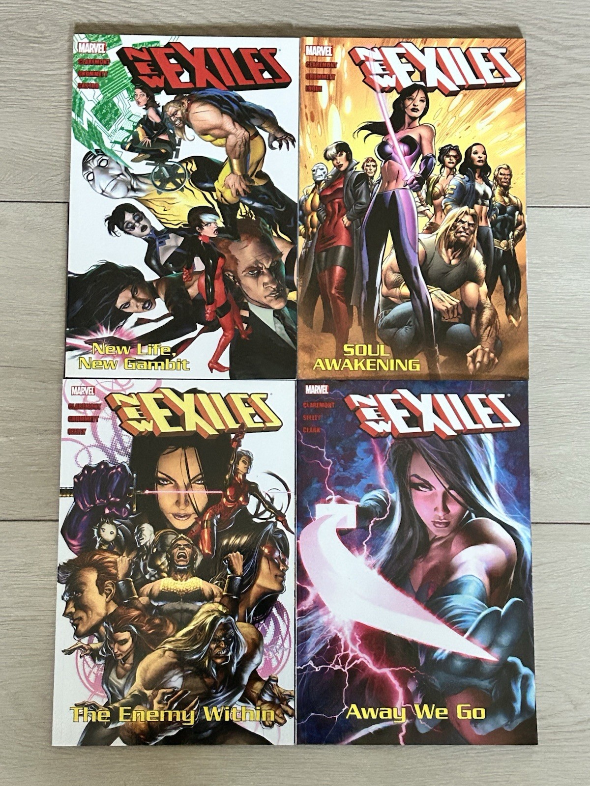 Marvel New Exiles TPB Lot (4) Vol 1-4 Claremont Clark