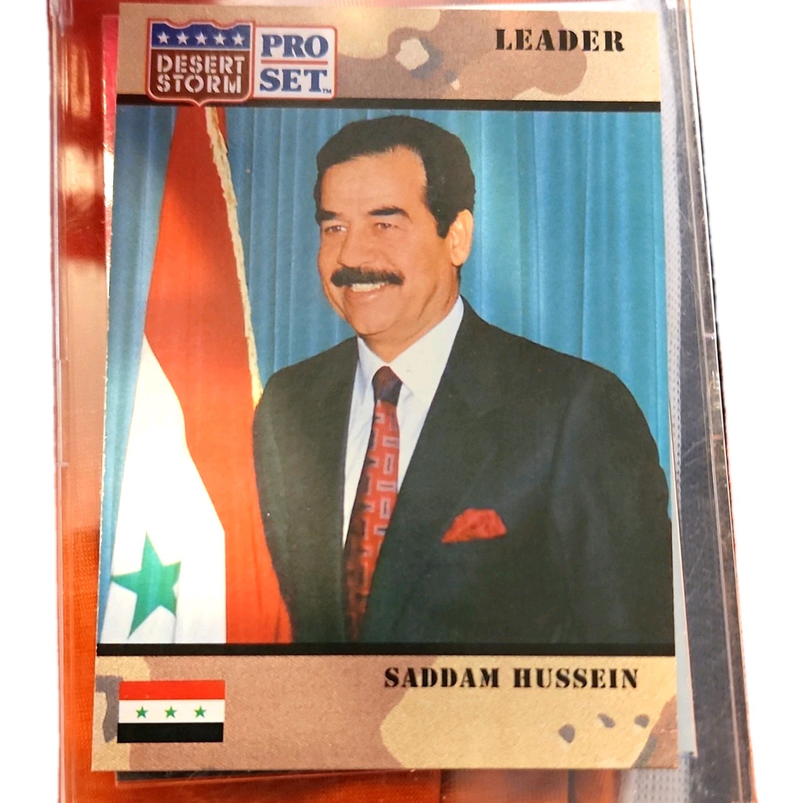 Pro Set 1991 Desert Storm #69 Saddam Hussein Base Set Non-Sport Card