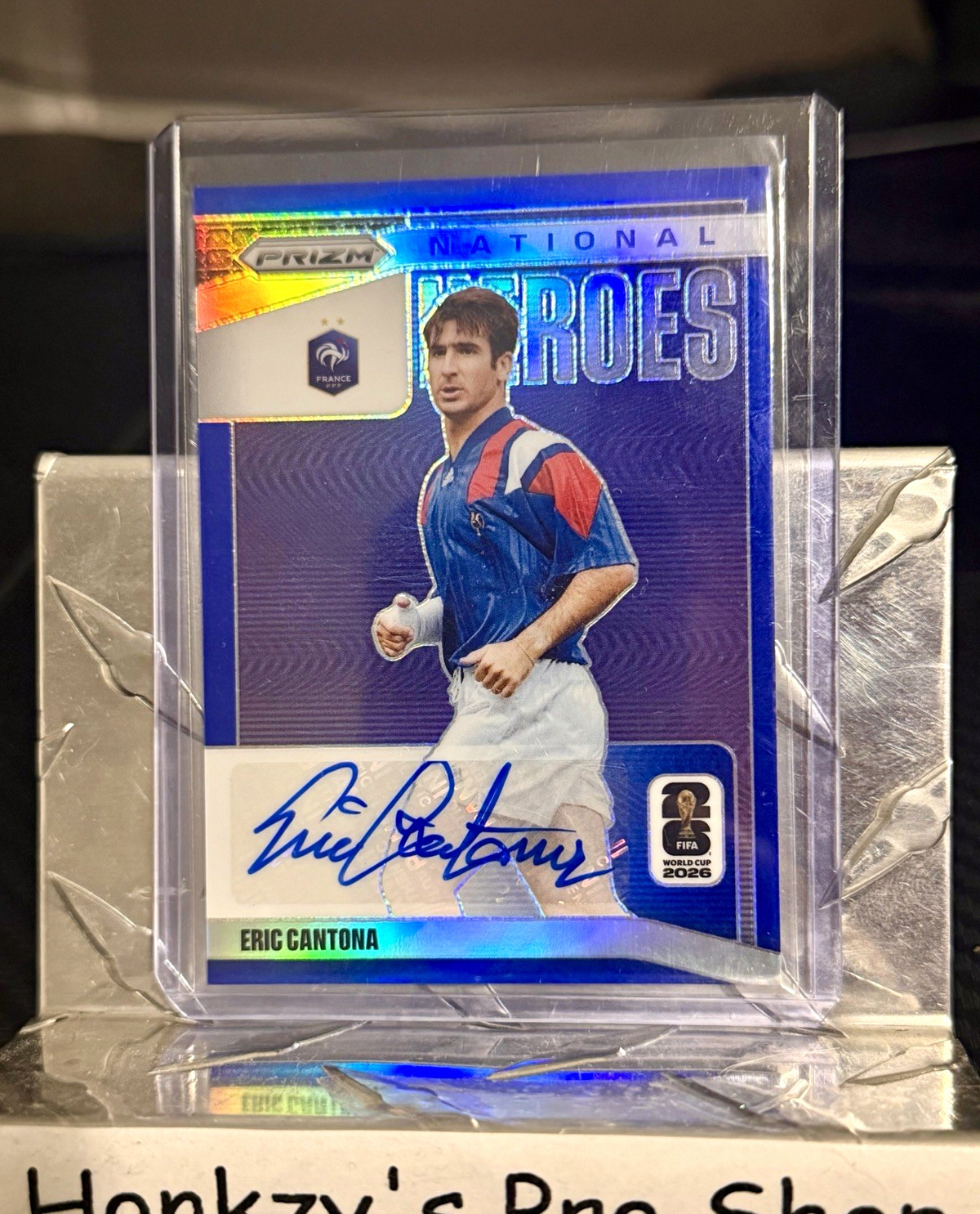 Panini 2026 Prizm FIFA World Cup National Heroes Eric Cantona Auto NH-EC /25