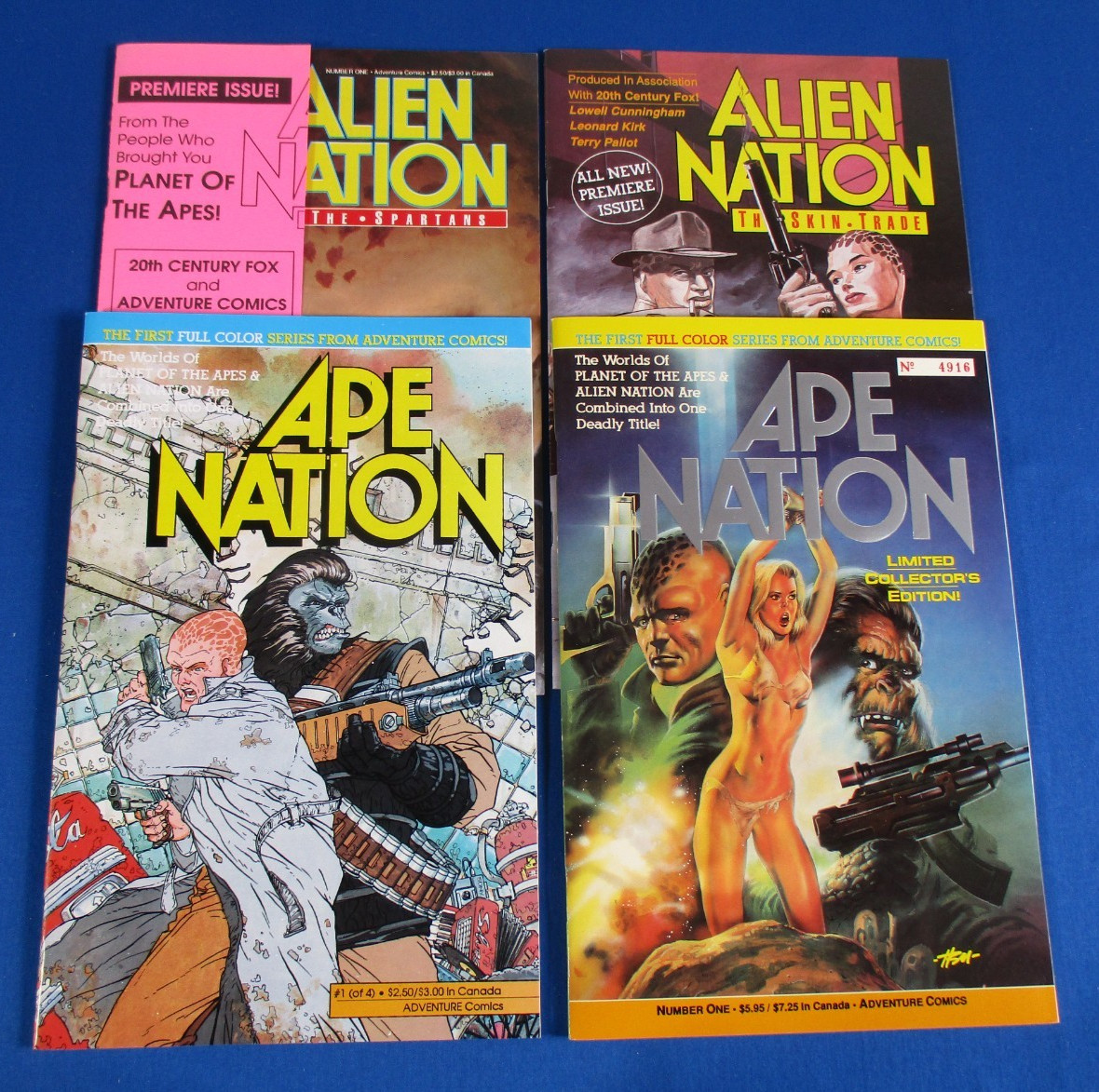 Ape Nation Alien Nation  Adventure Comics Lot of 4 High Grade