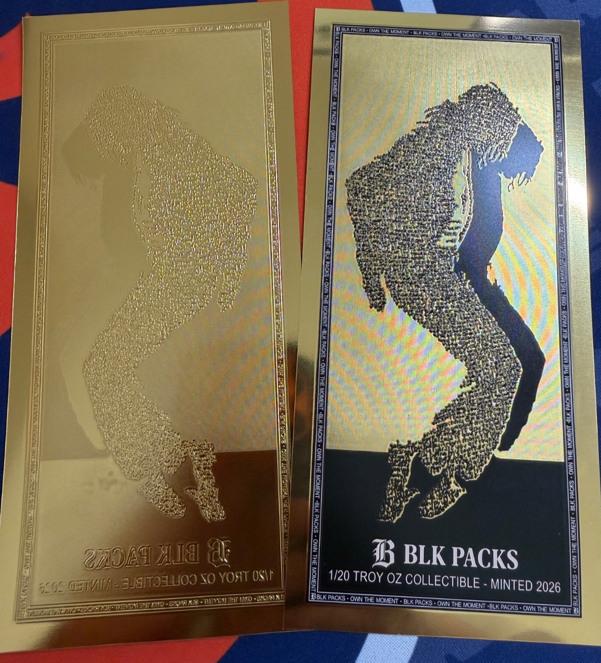 1 X GoldBack 24K Foil Note, 1/20 Troy Oz. UNC, BLK PACKS + MOMENT