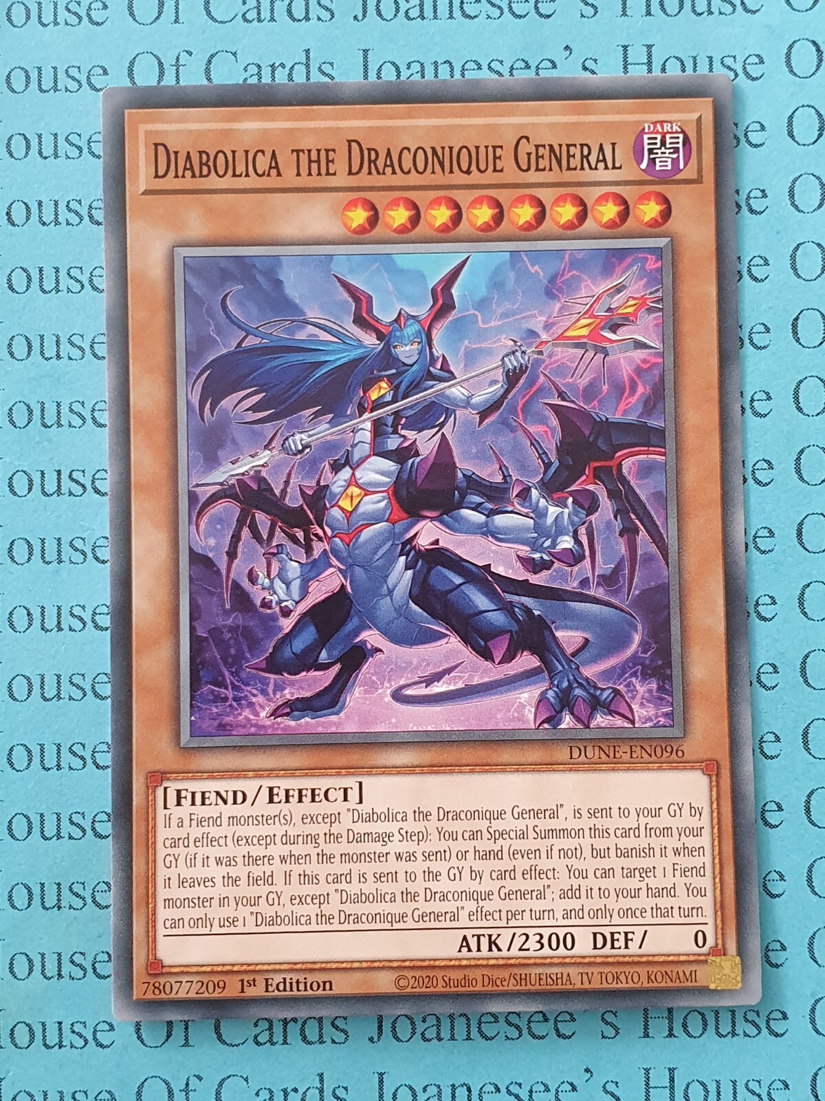 Diabolica the Draconique General DUNE-EN096 Yu-Gi-Oh Card 1st Edition New