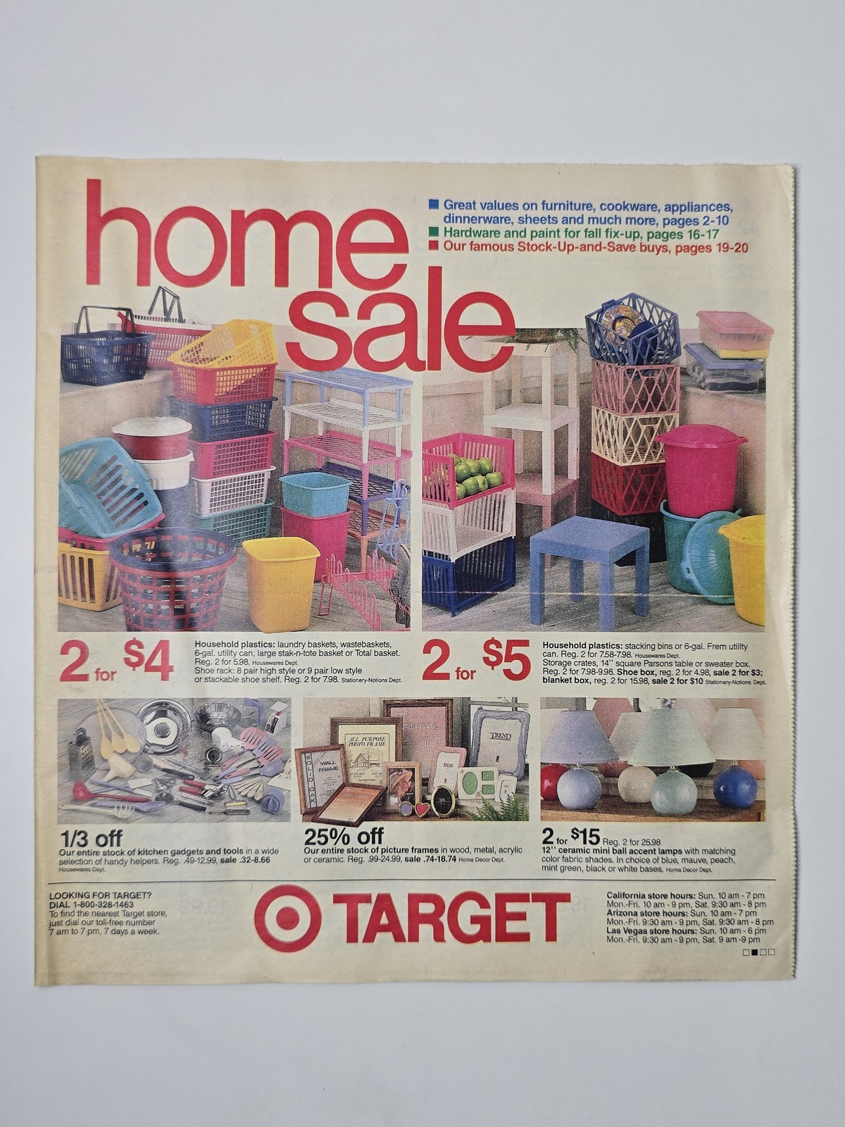 1987 Target Home Sale Circular Decor Fashion Electronics Vintage 19 Pages