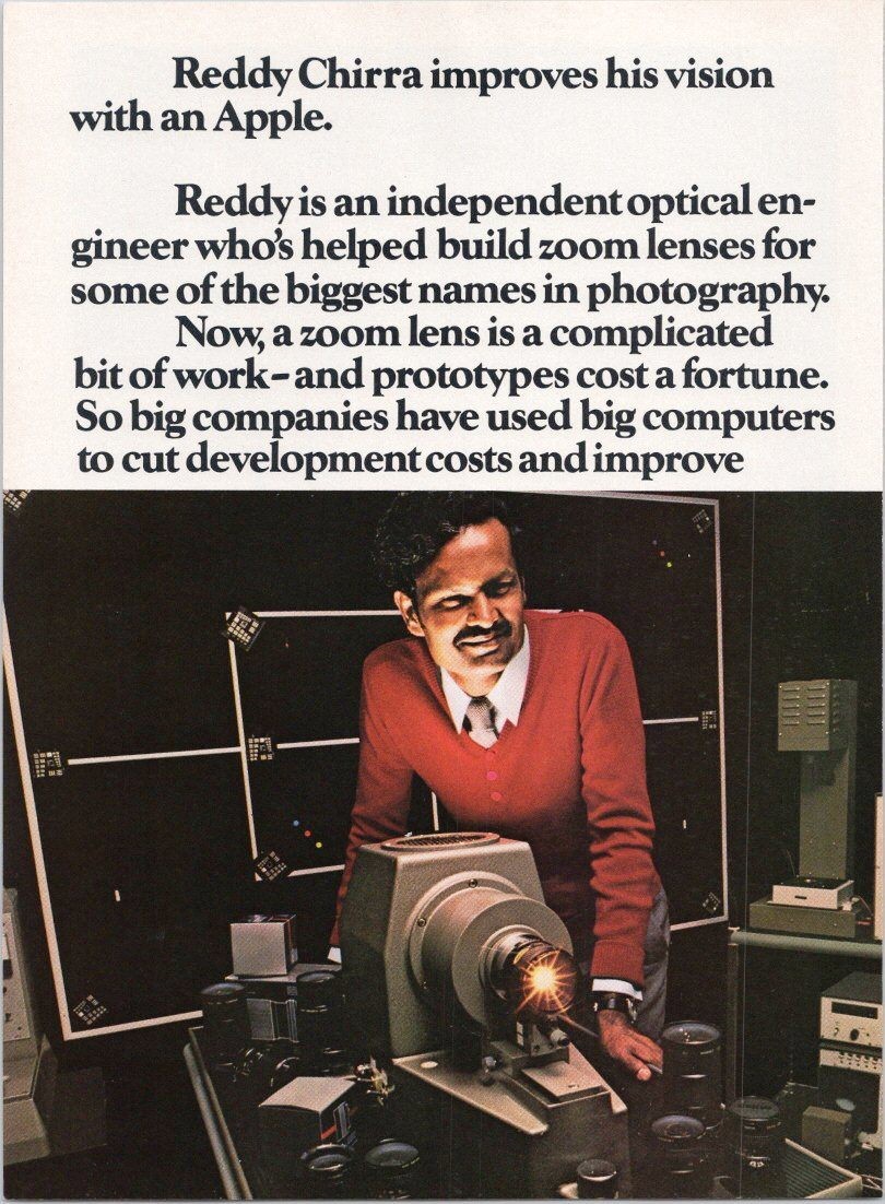 Apple 1981 Vintage 2pg Print Ad Personal Computer Optical Engineer New Yorker