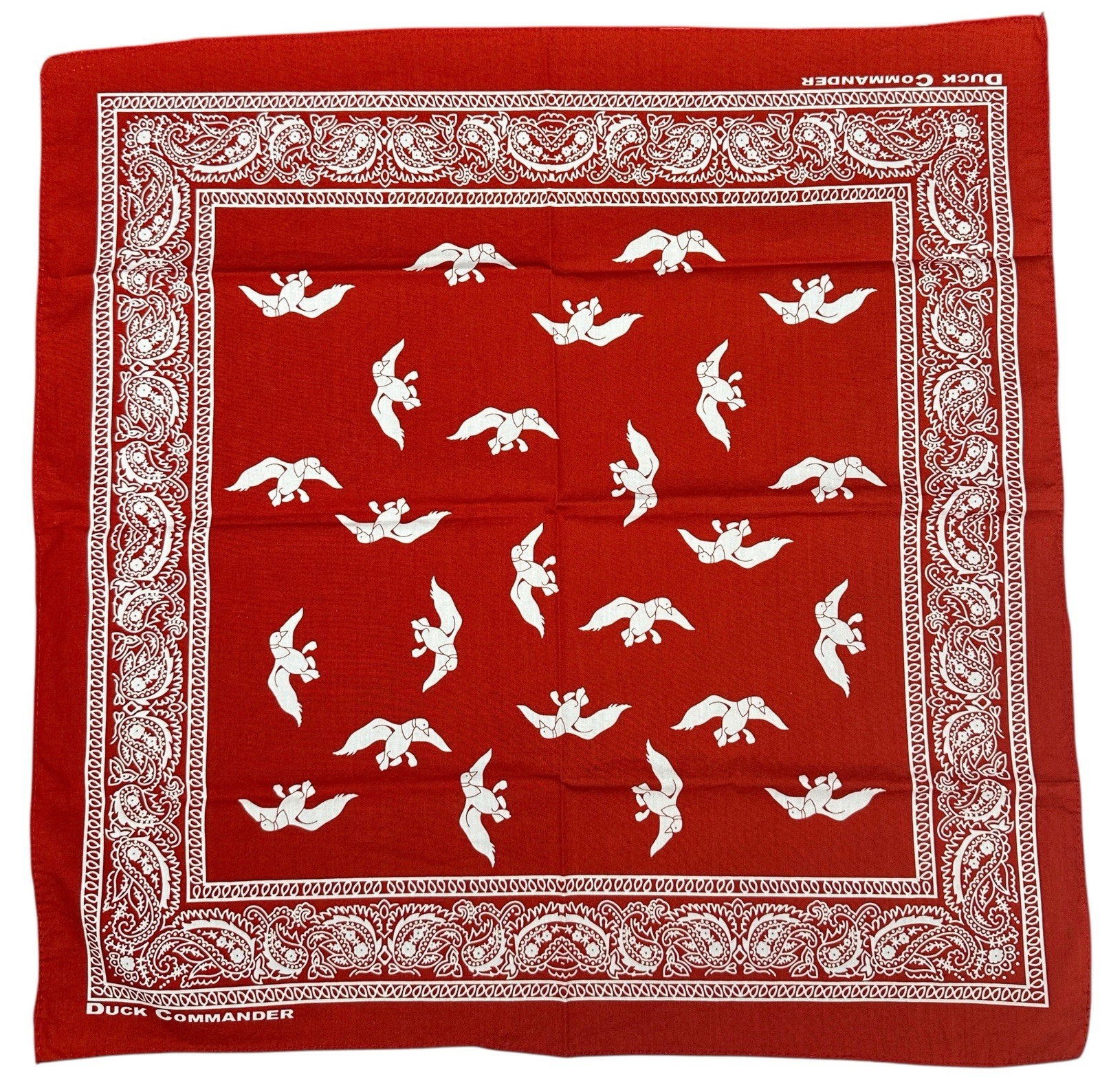 Duck Dynasty Duck Commander Bandana Red Handkerchief Neckerchief 20.5\